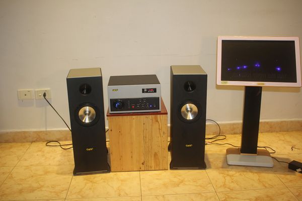 Dàn Loa + Amply Goldsound Bluetooth: Amply W200 + 2 Loa Cây V200