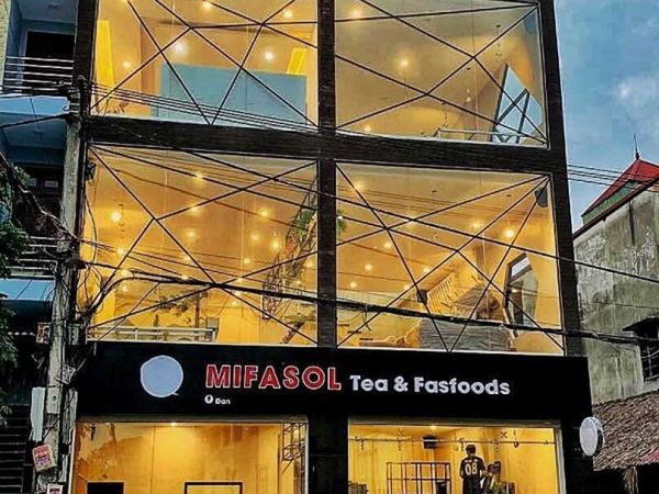 Loa quán cafe Goldsound lắp đặt âm thanh cho Mifasol Tea & Fastfoods, Đông Anh, Hà Nội