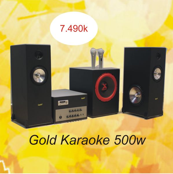 Loa cafe, Loa nhà hàng: Dàn Loa + Amply Goldsound Bluetooth: Amply A500 + 2 Loa Cây V200 + Trầm T130