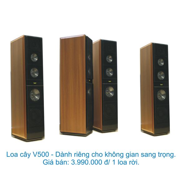 Loa cafe, Loa nhà hàng: Loa cây V500 (loa vệ tinh)