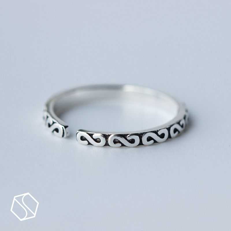 Nhẫn bạc Vintage S