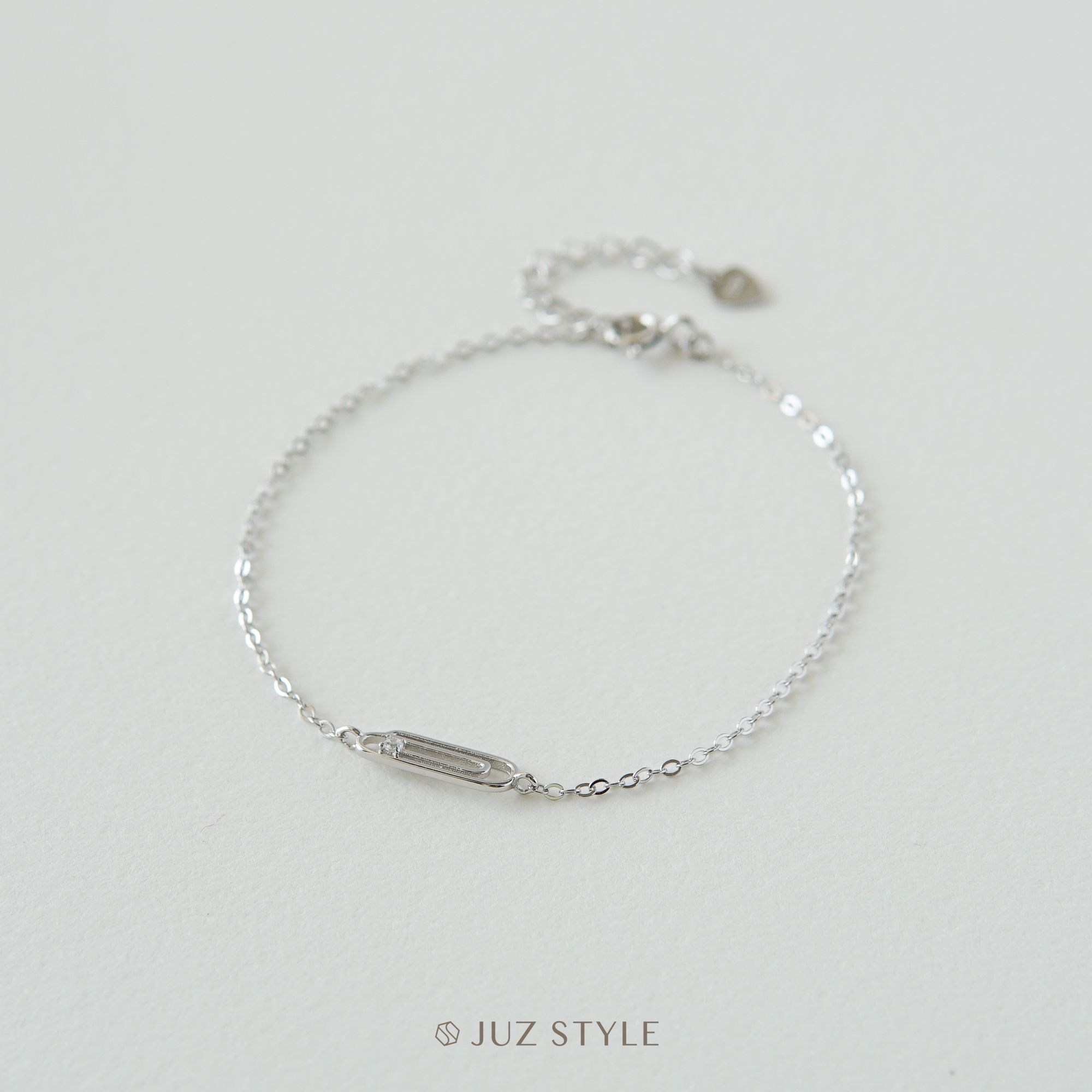 Lắc tay bạc Cz clip