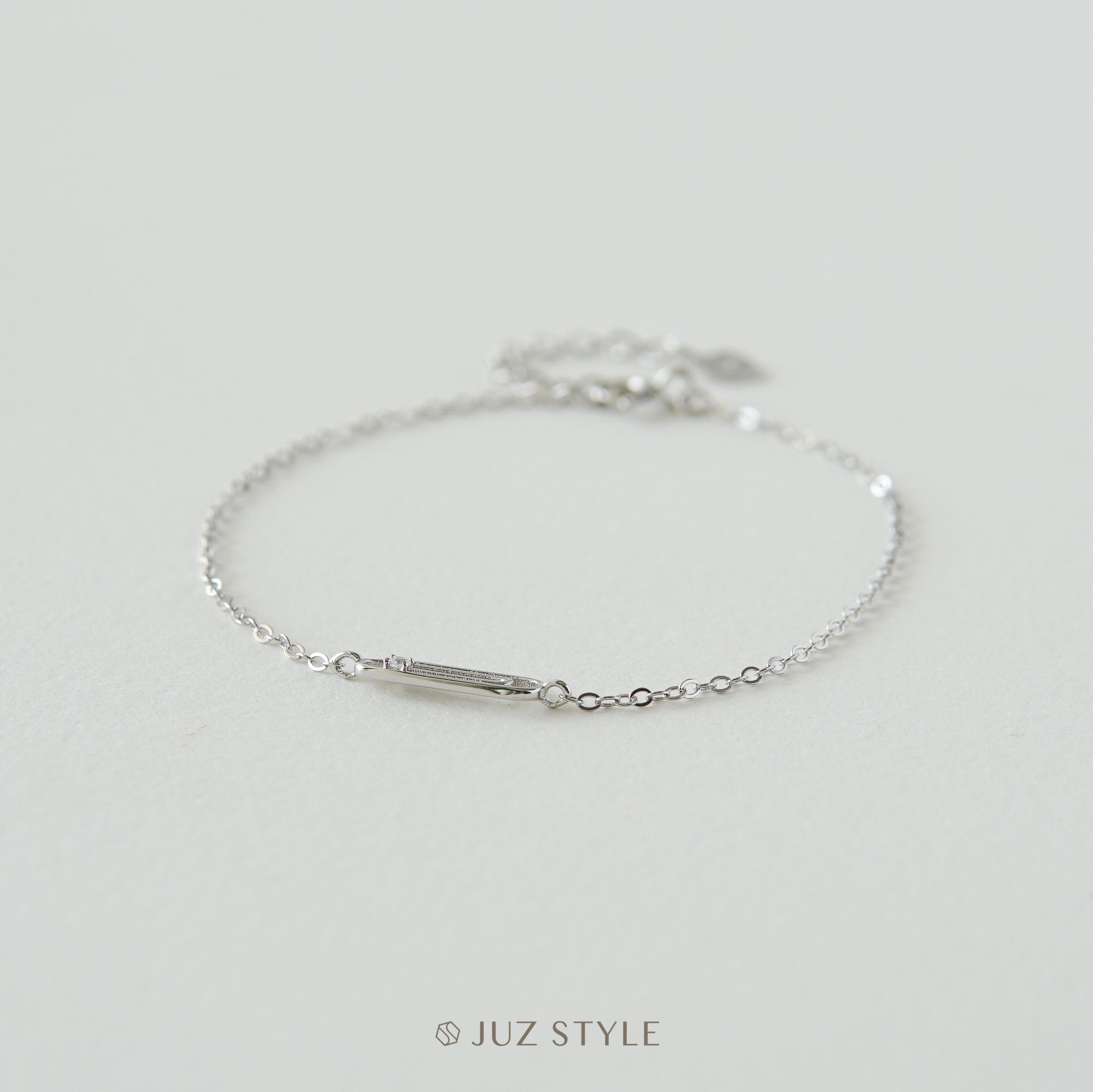 Lắc tay bạc Cz clip