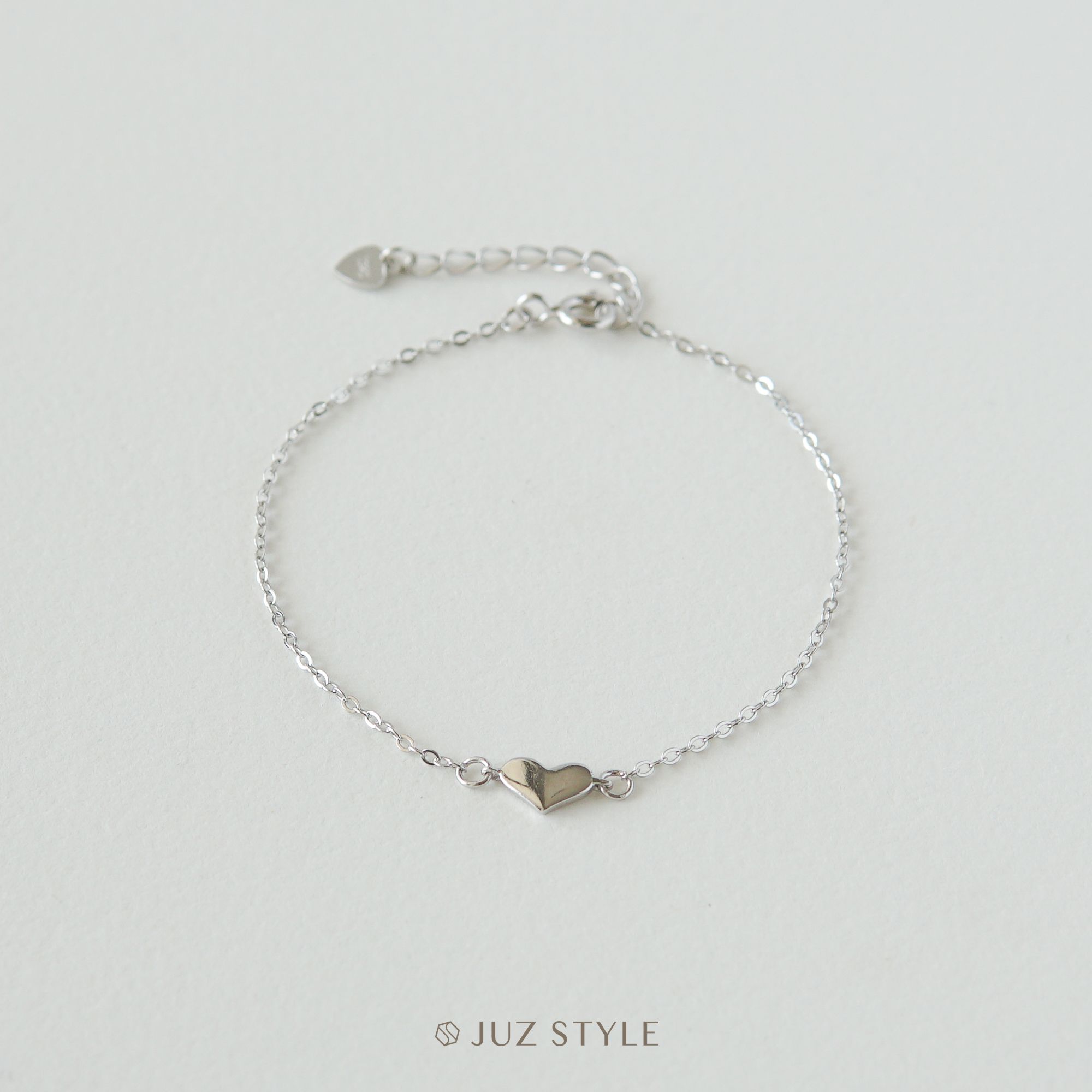 Lắc tay bạc One heart