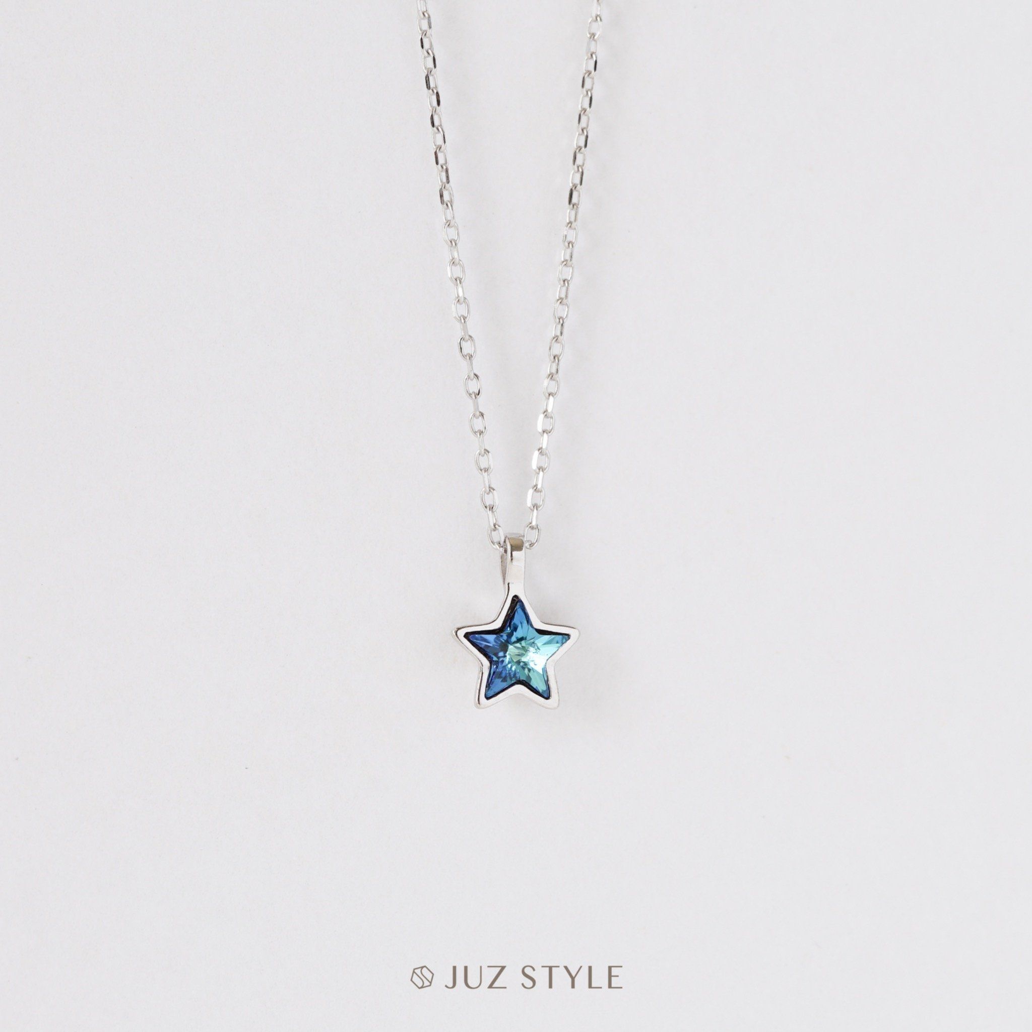  Dây chuyền bạc Blue star 