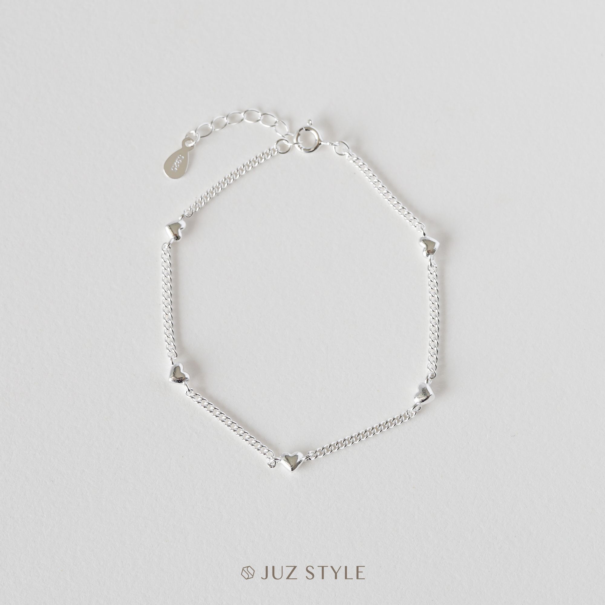 Lắc tay bạc Hearts