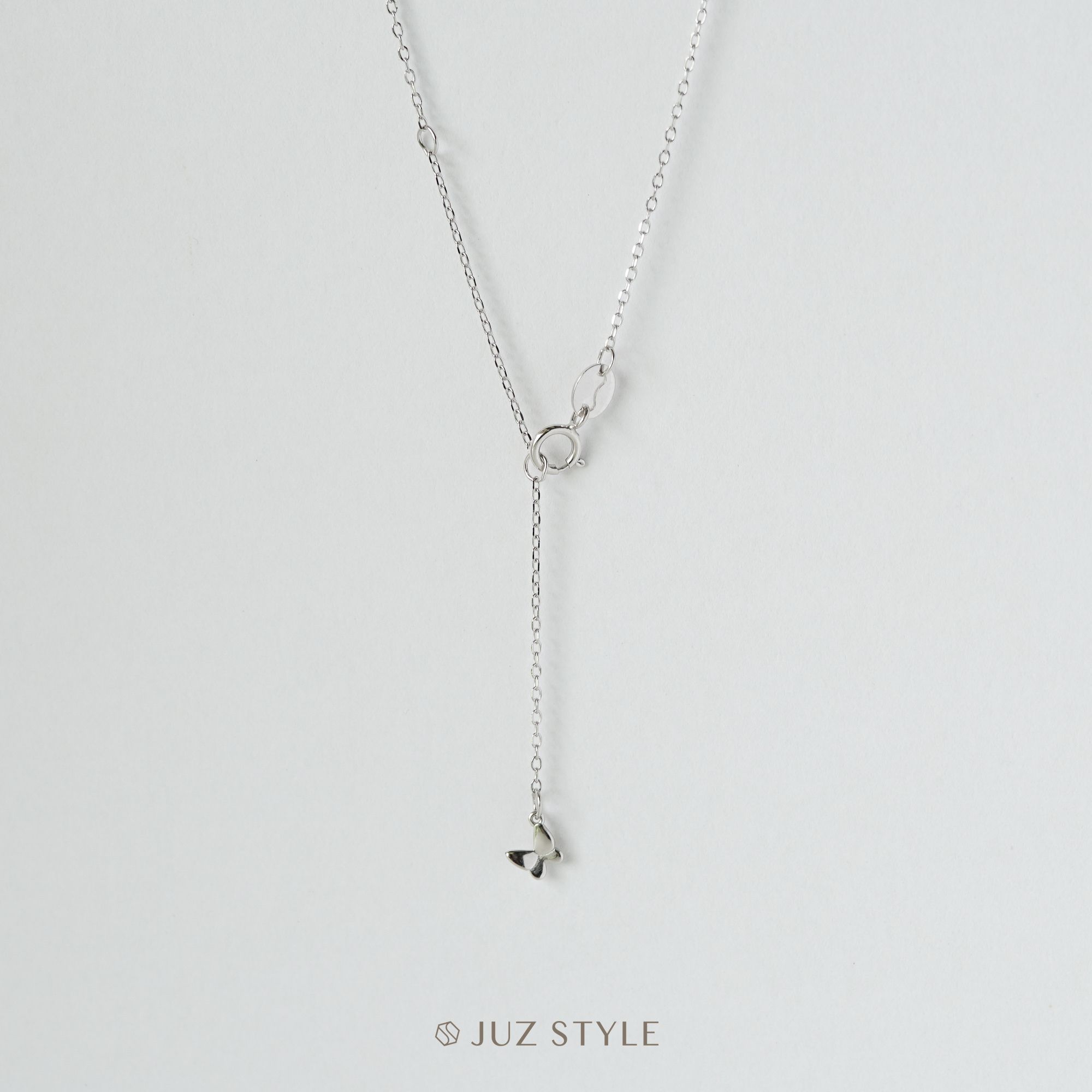 Dây chuyền bạc Cz butterfly