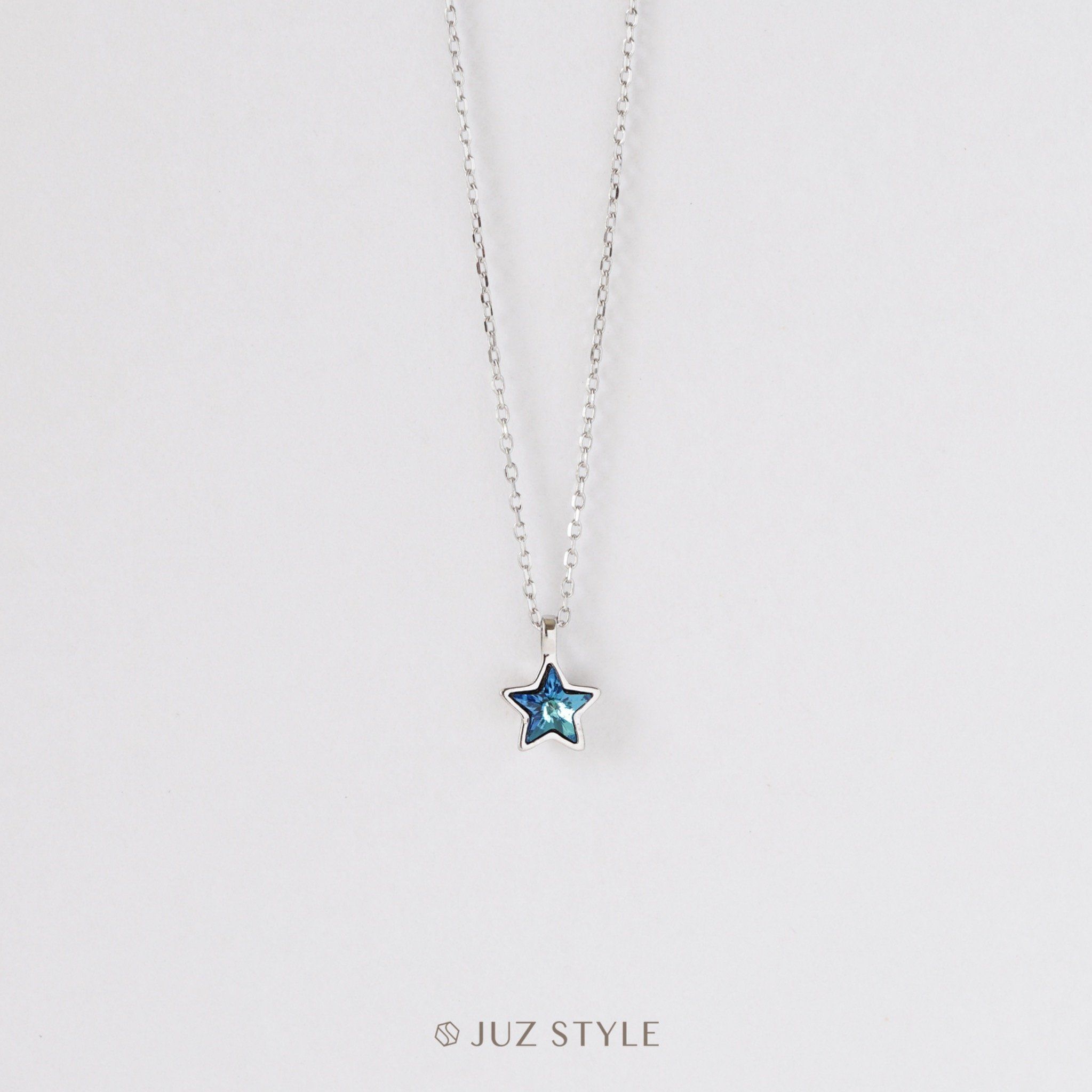  Dây chuyền bạc Blue star 
