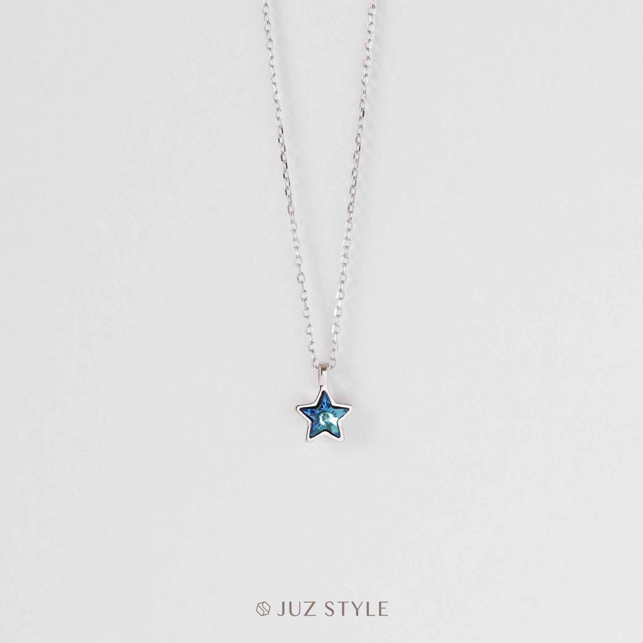 Dây chuyền bạc Blue star