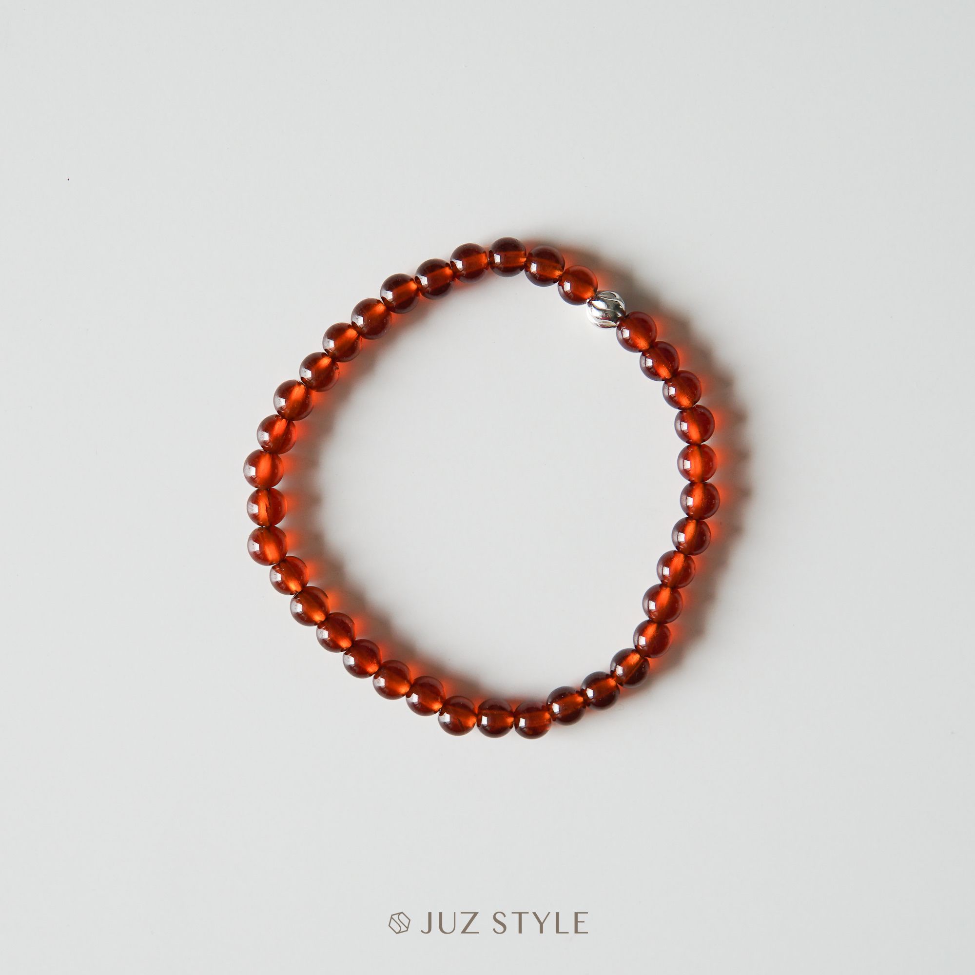  Vòng tay đá garnet hessonite 5mm 