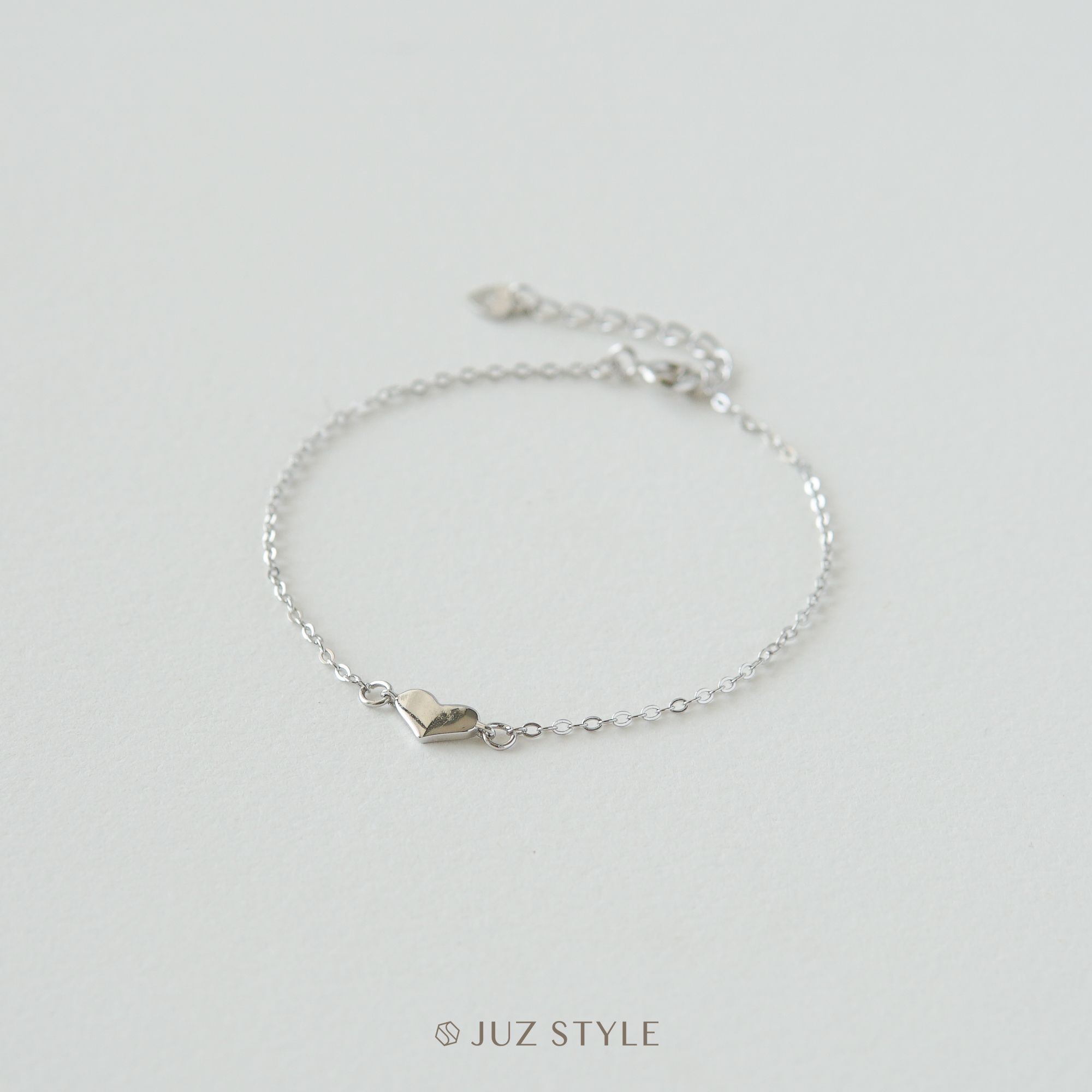 Lắc tay bạc One heart