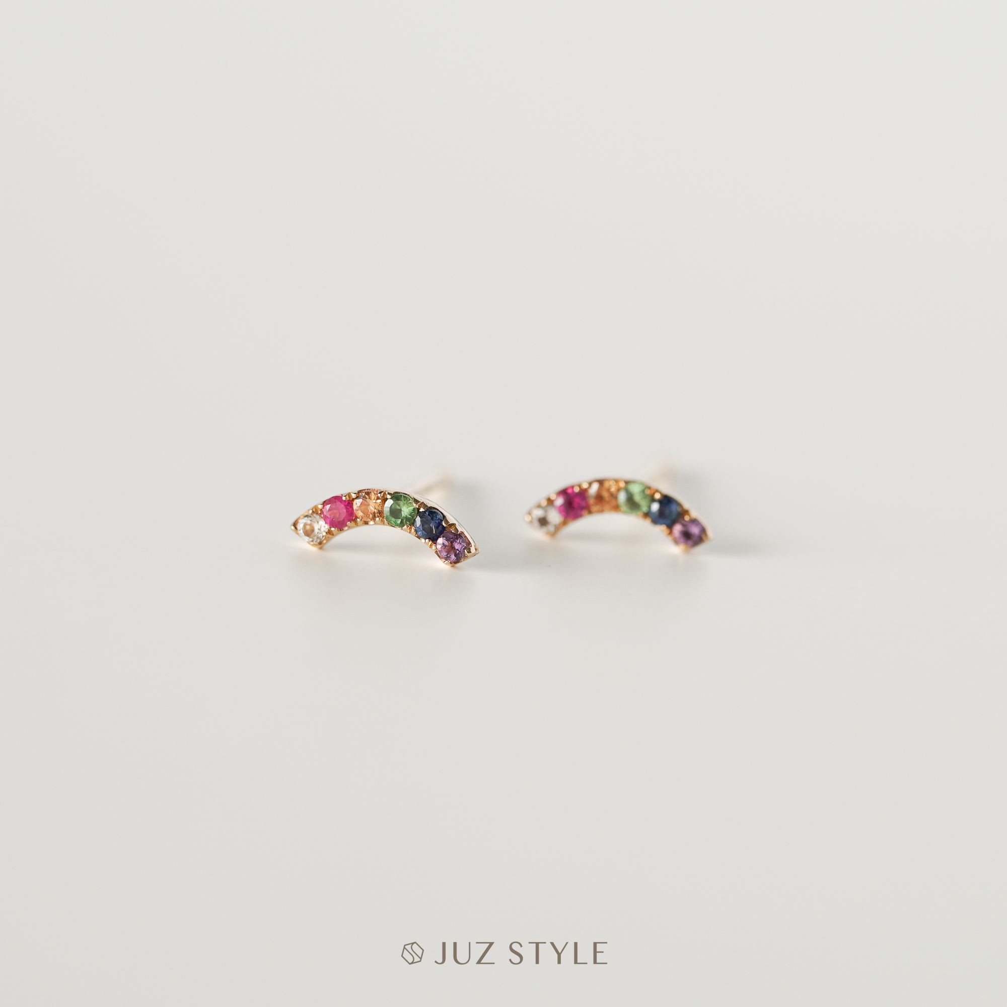 Bông tai vàng 14K Rainbow (cặp)