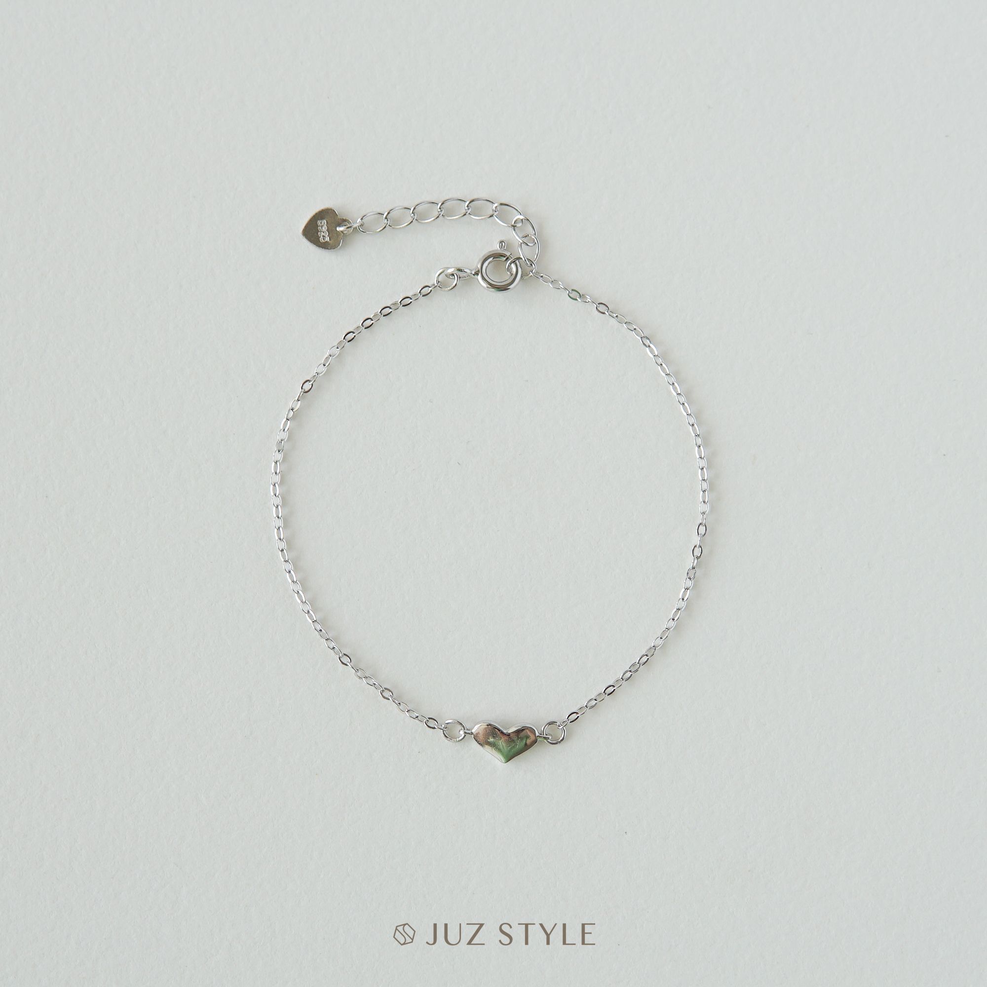 Lắc tay bạc One heart