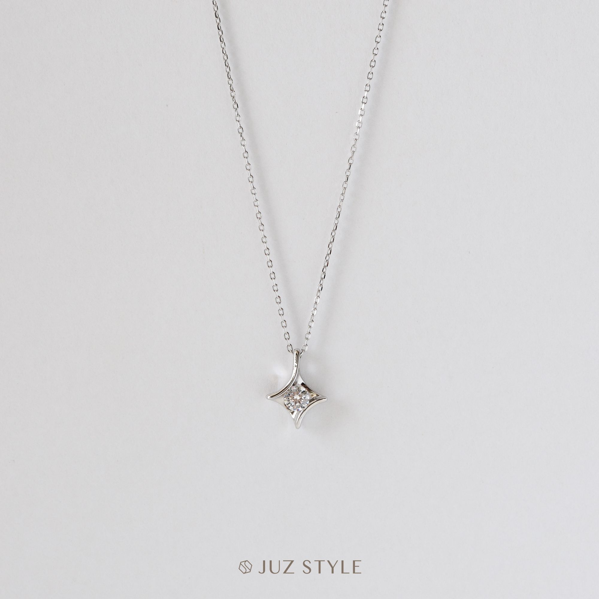 Dây chuyền bạc CZ Sparkling