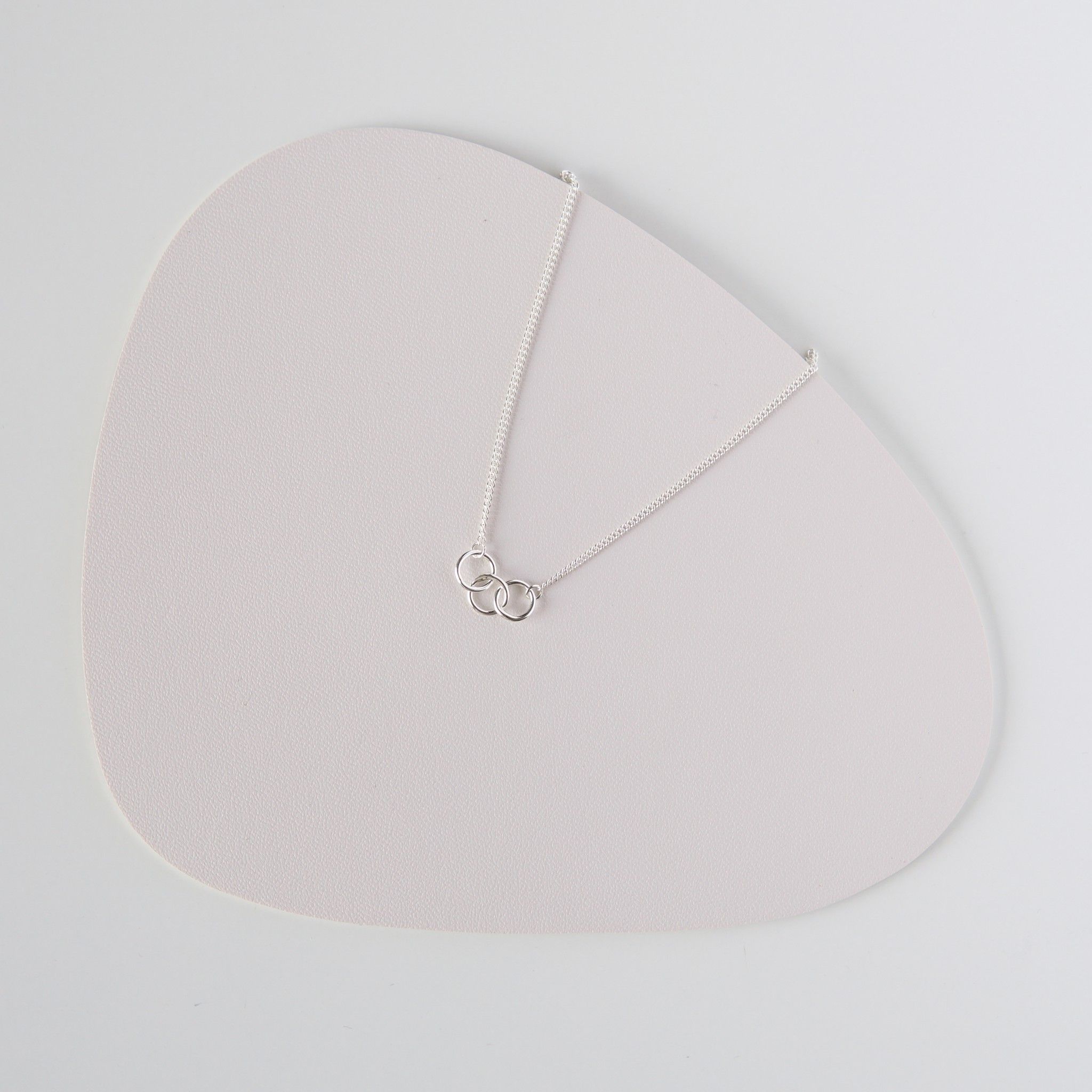 Dây chuyền bạc Trio circles