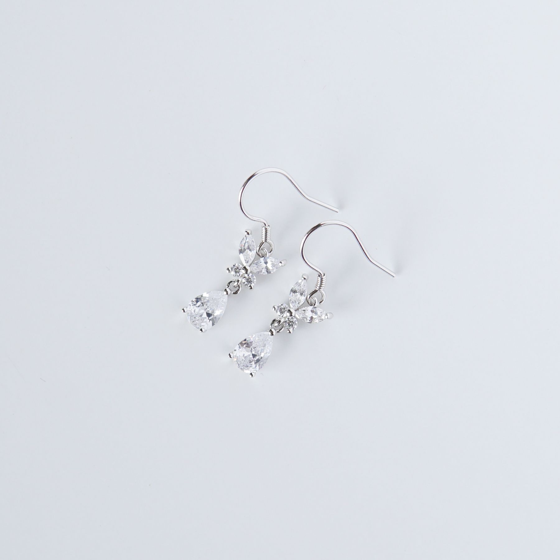 Bông tai bạc Butterfly CZ