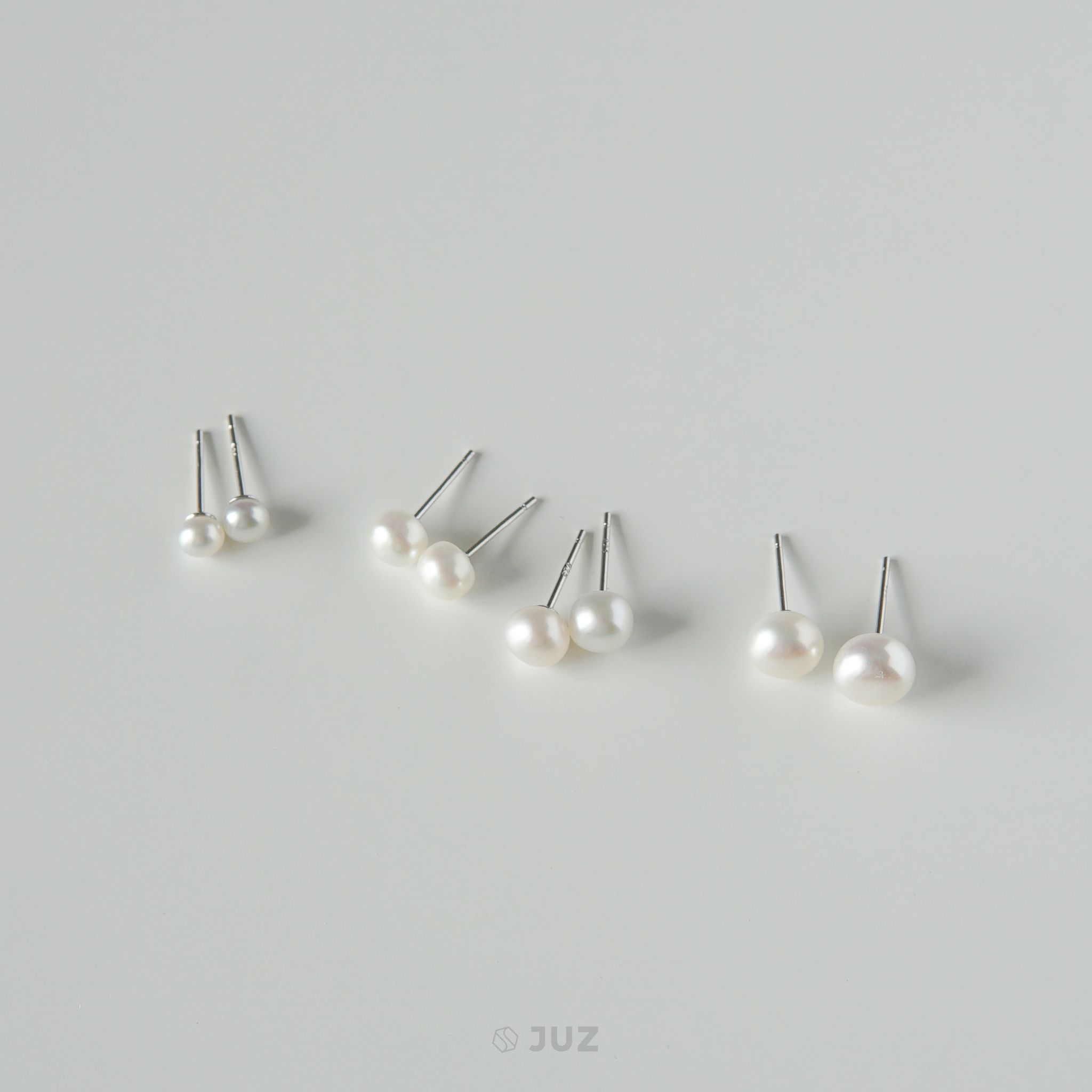 Bông tai bạc The pearl basic