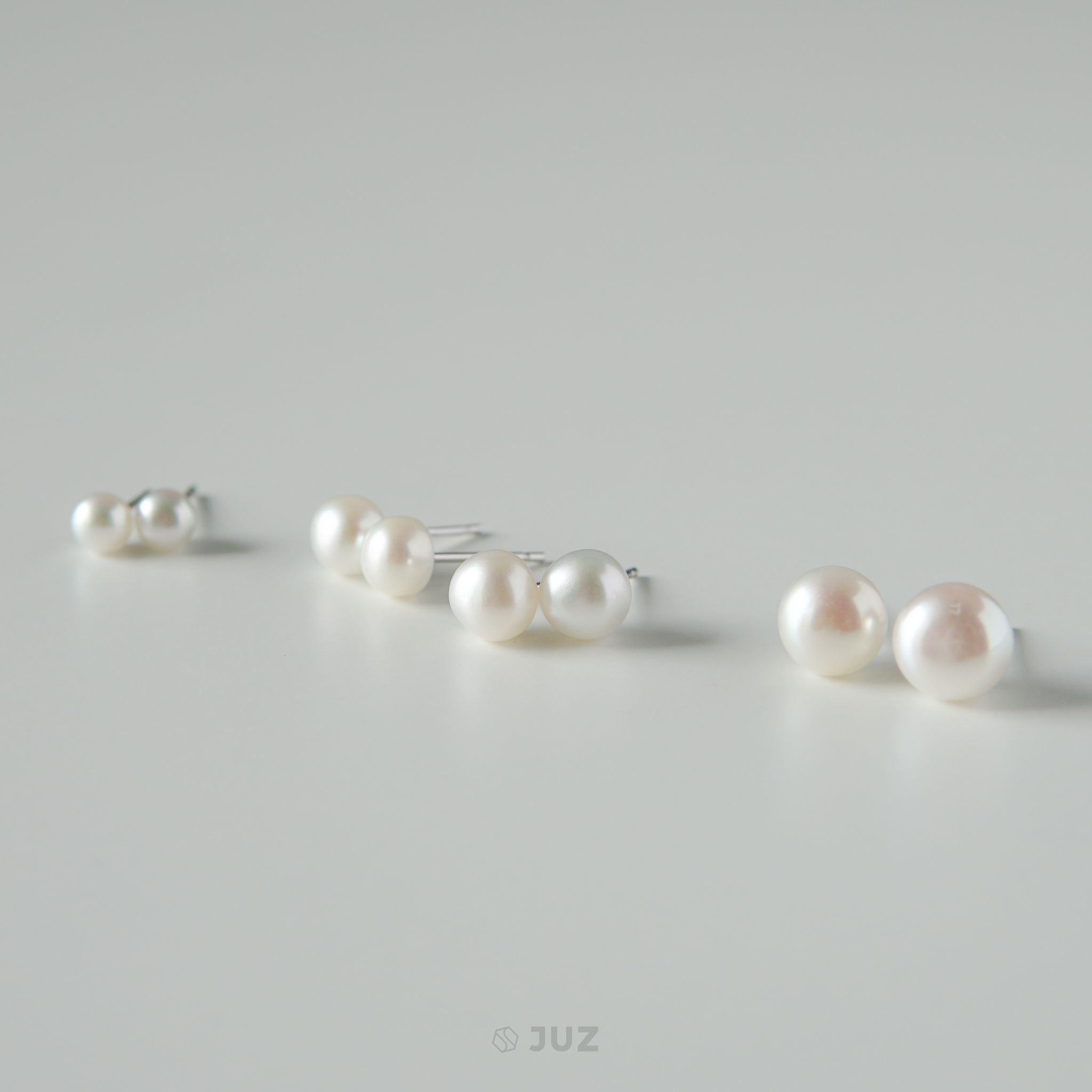 Bông tai bạc The pearl basic