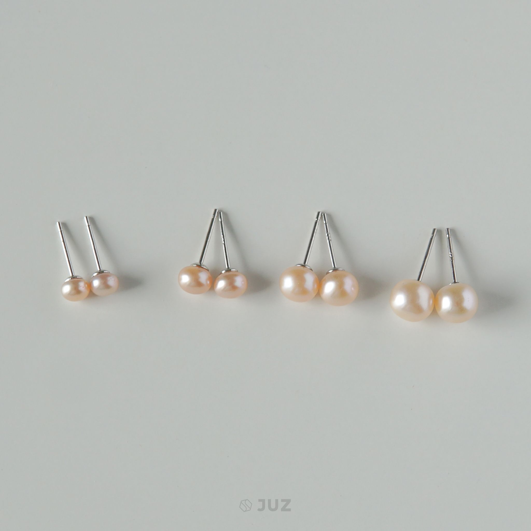 Bông tai bạc The pearl basic