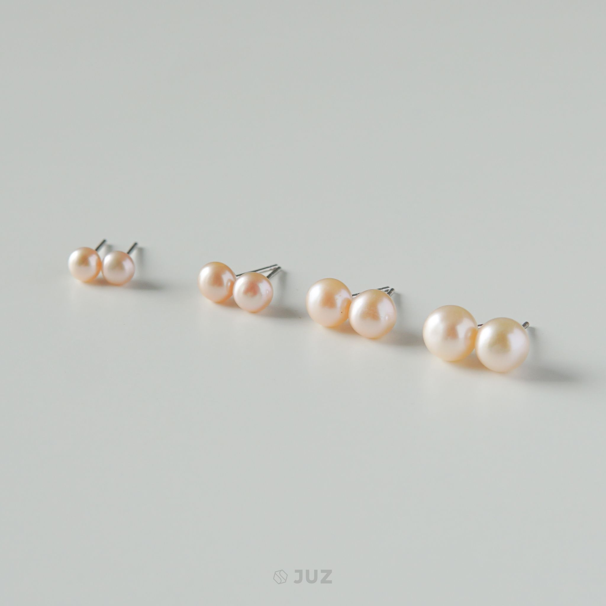 Bông tai bạc The pearl basic