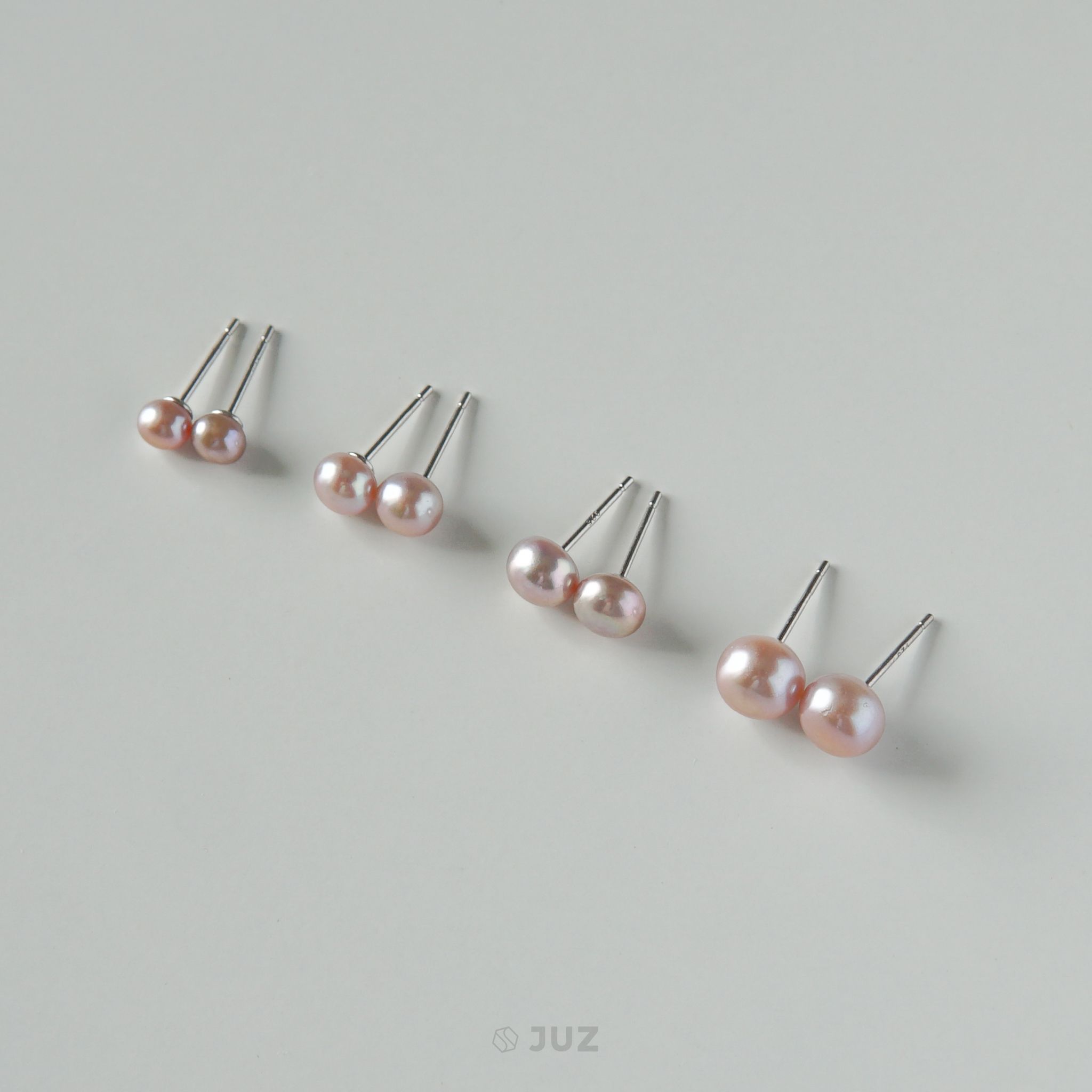 Bông tai bạc The pearl basic