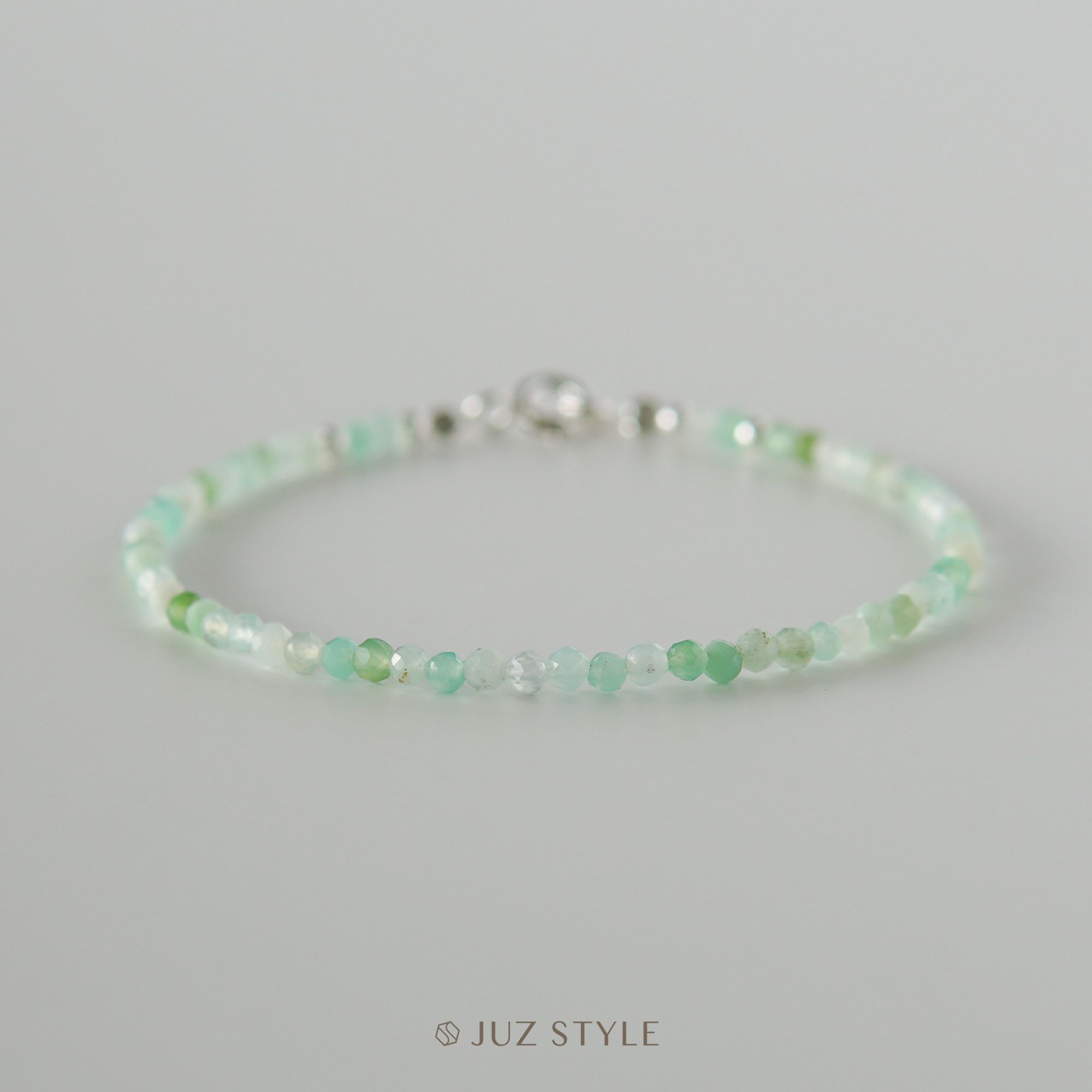  Vòng tay đá Chrysoprase 2.4mm 