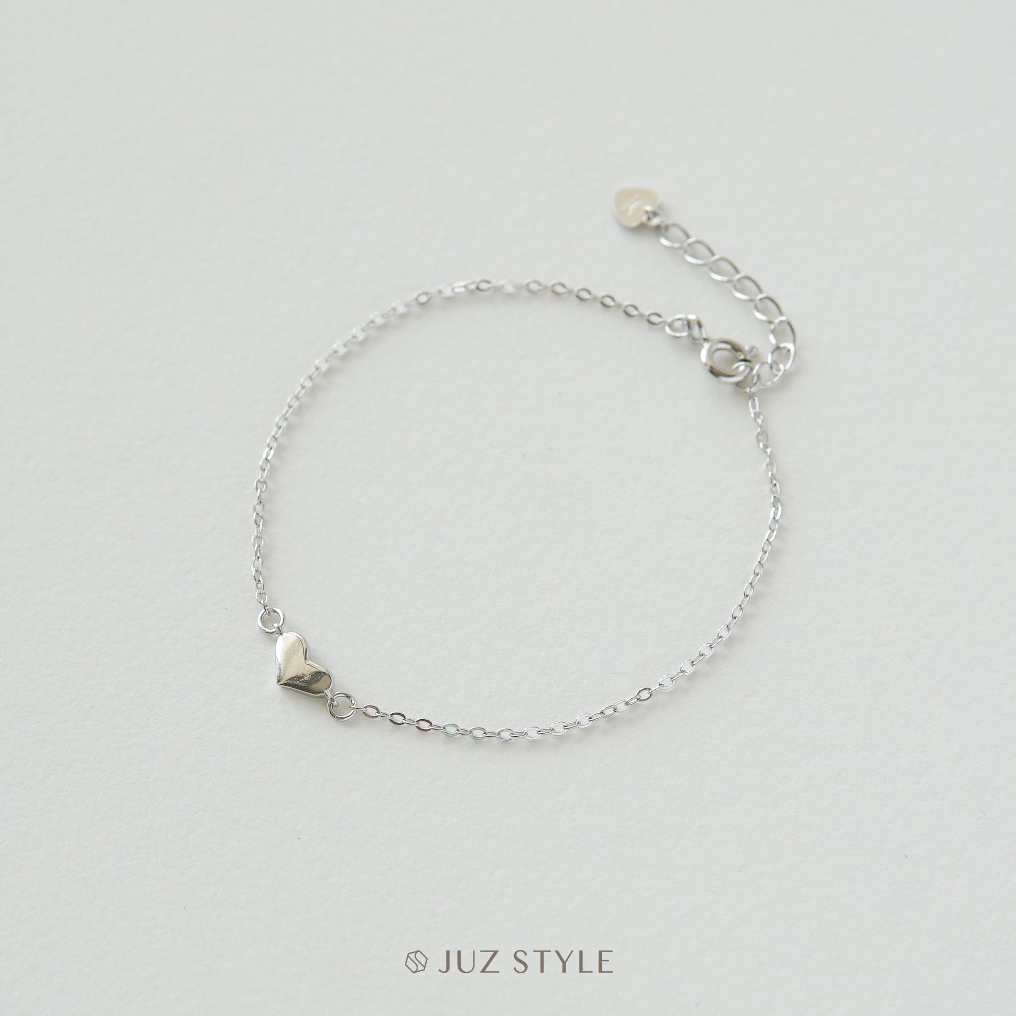 Lắc tay bạc One heart
