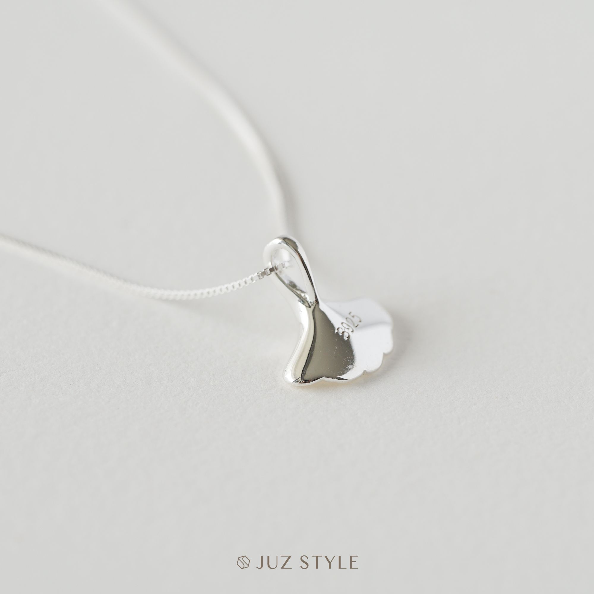 Dây chuyền bạc Ginkgo leaf