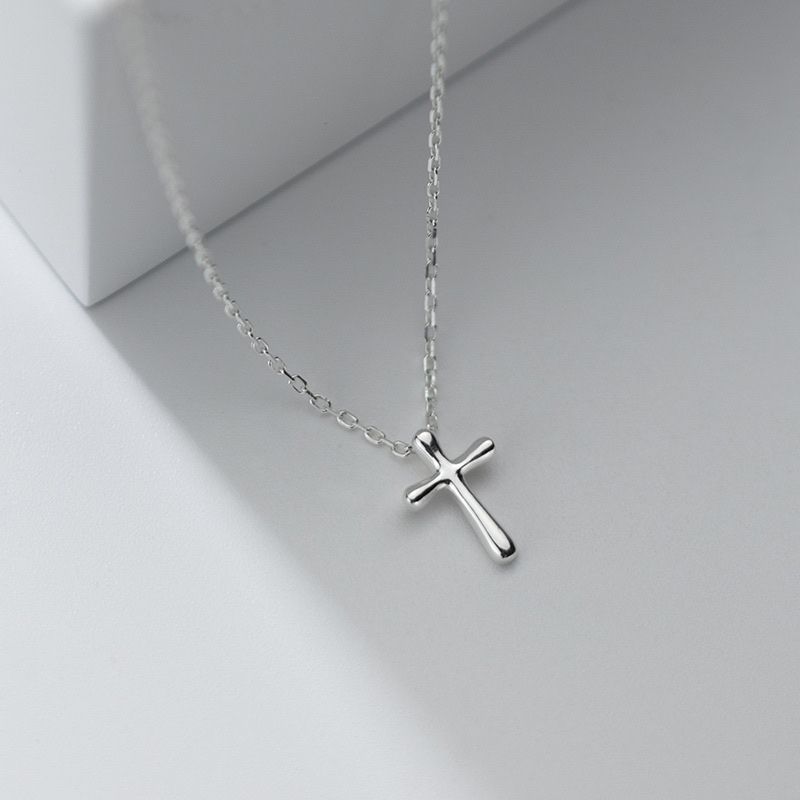 Dây chuyền bạc The cross
