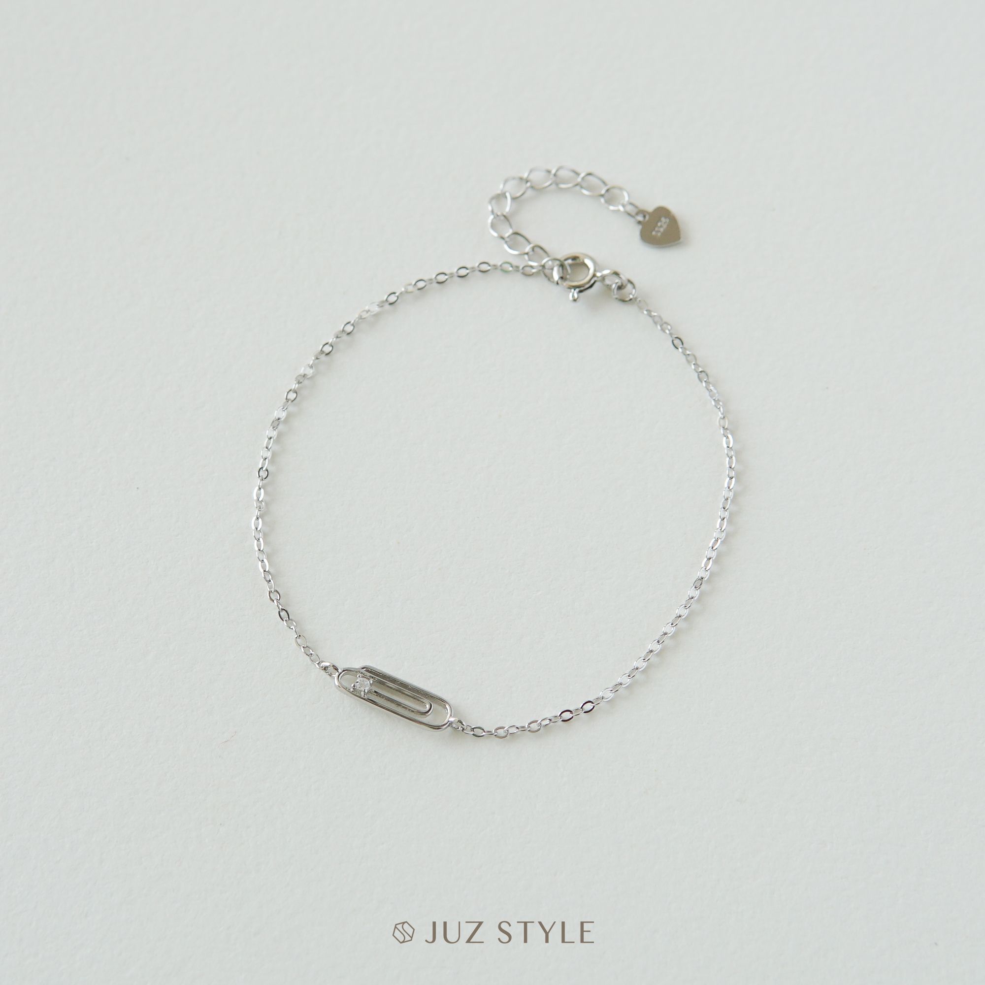 Lắc tay bạc Cz clip