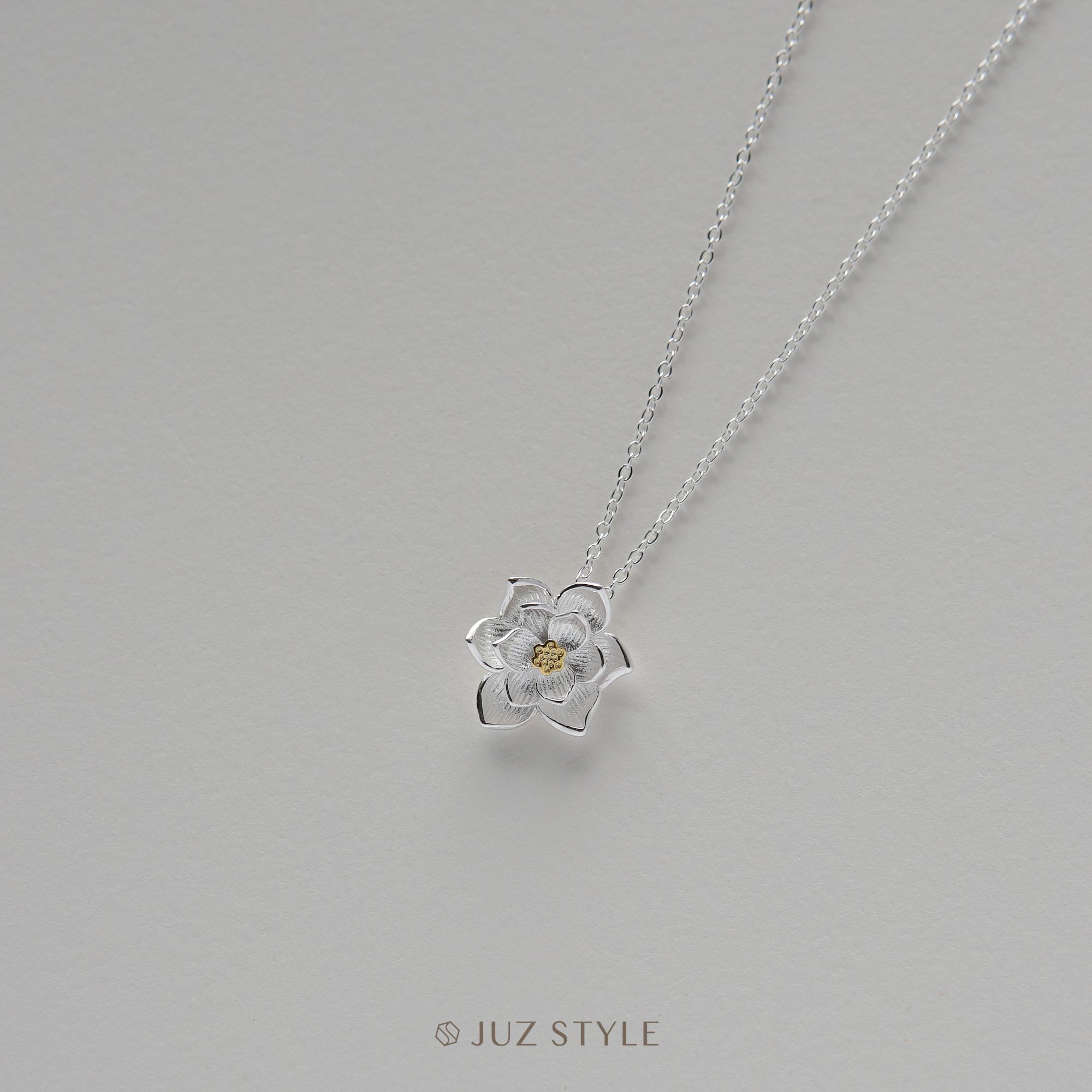 Dây chuyền bạc Lotus