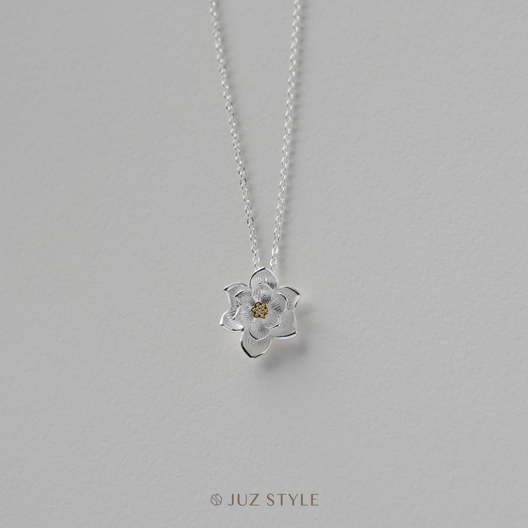 Dây chuyền bạc Lotus