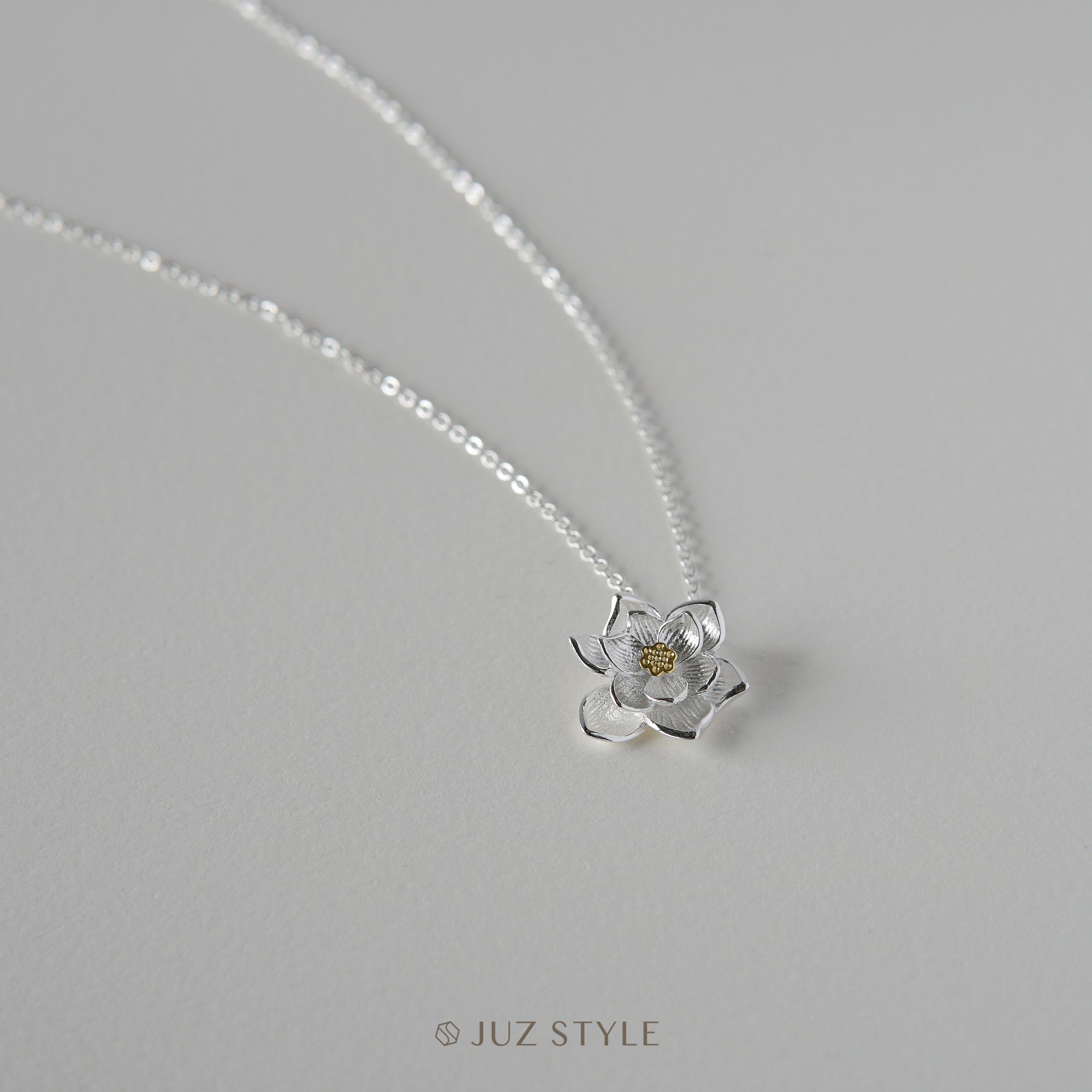 Dây chuyền bạc Lotus