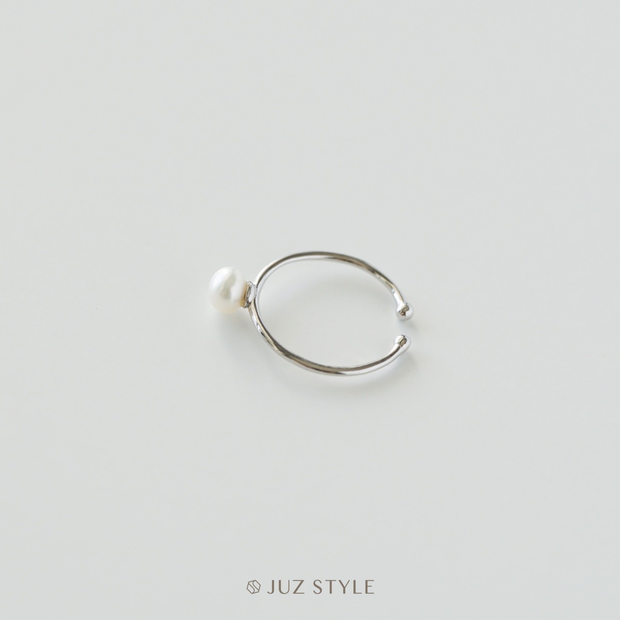 Nhẫn bạc mini pearl