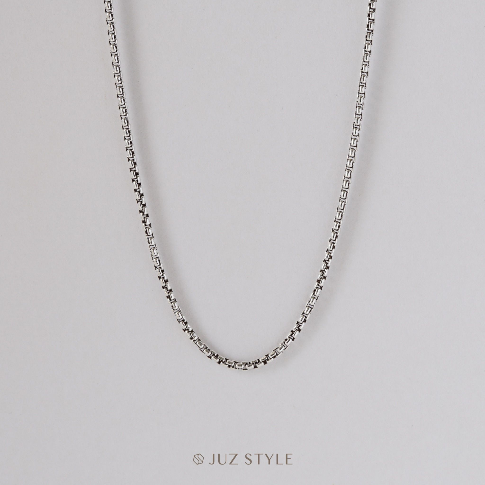 Dây chuyền nam bạc Vintage box chain