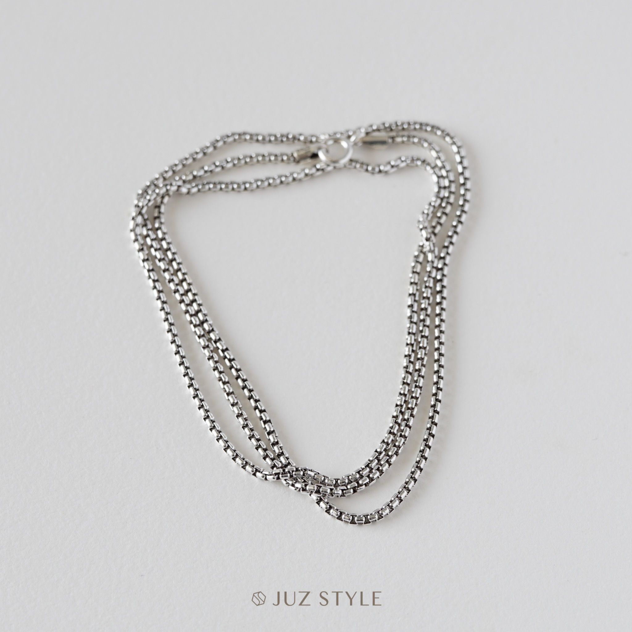 Dây chuyền nam bạc Vintage box chain