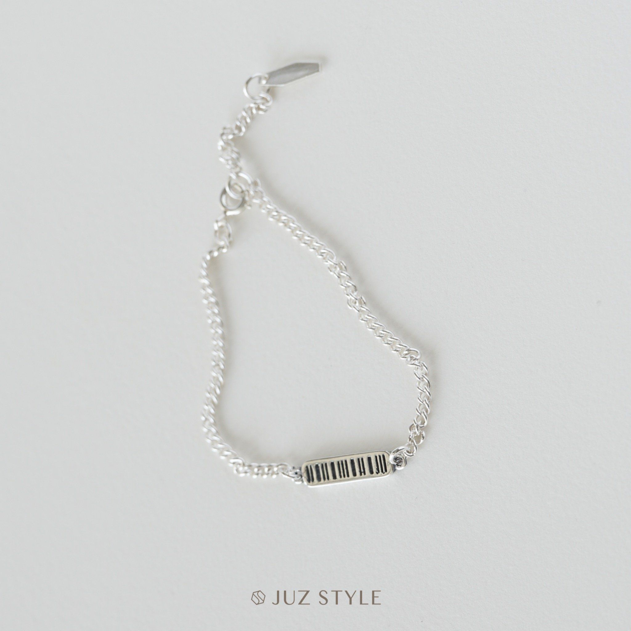 Lắc tay bạc Barcode tag