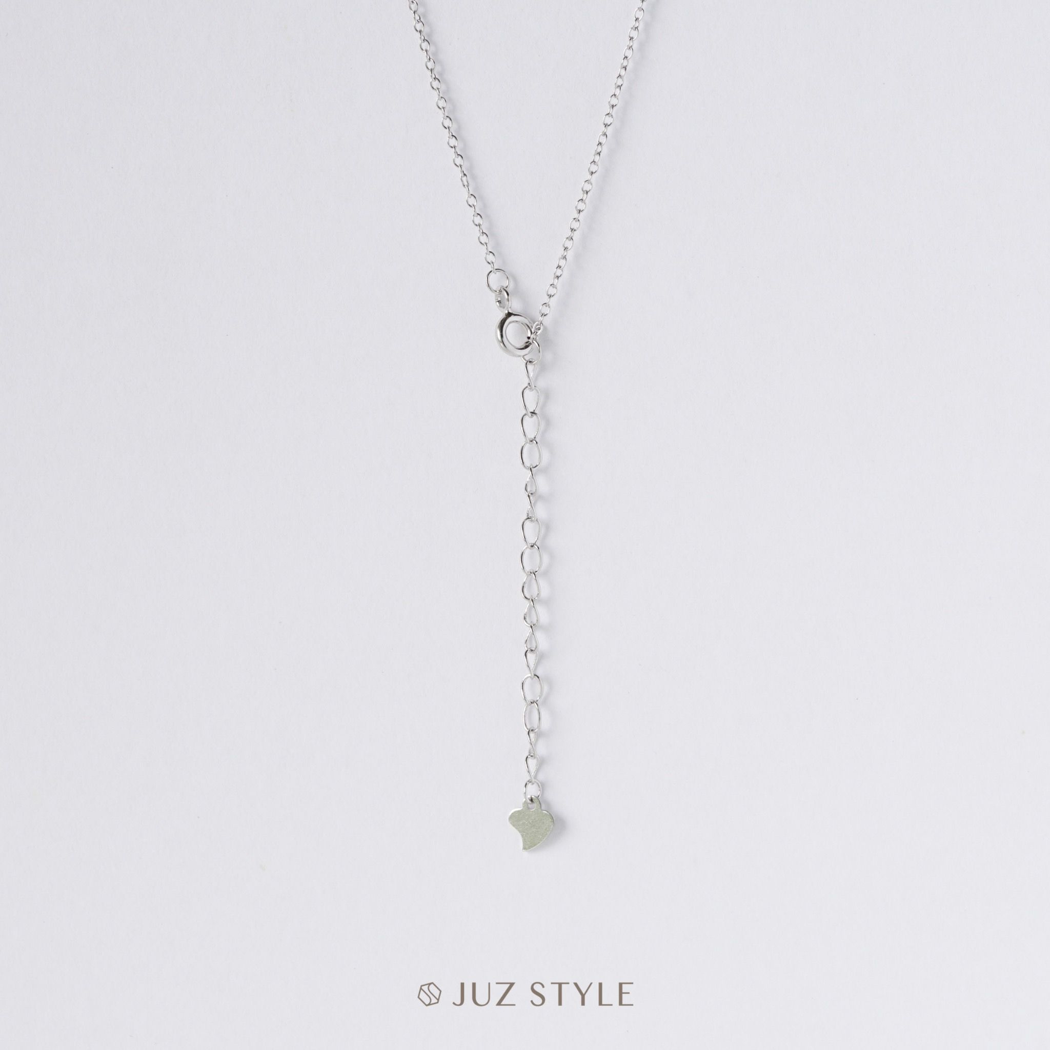 Dây chuyền bạc Cz Eye Tag