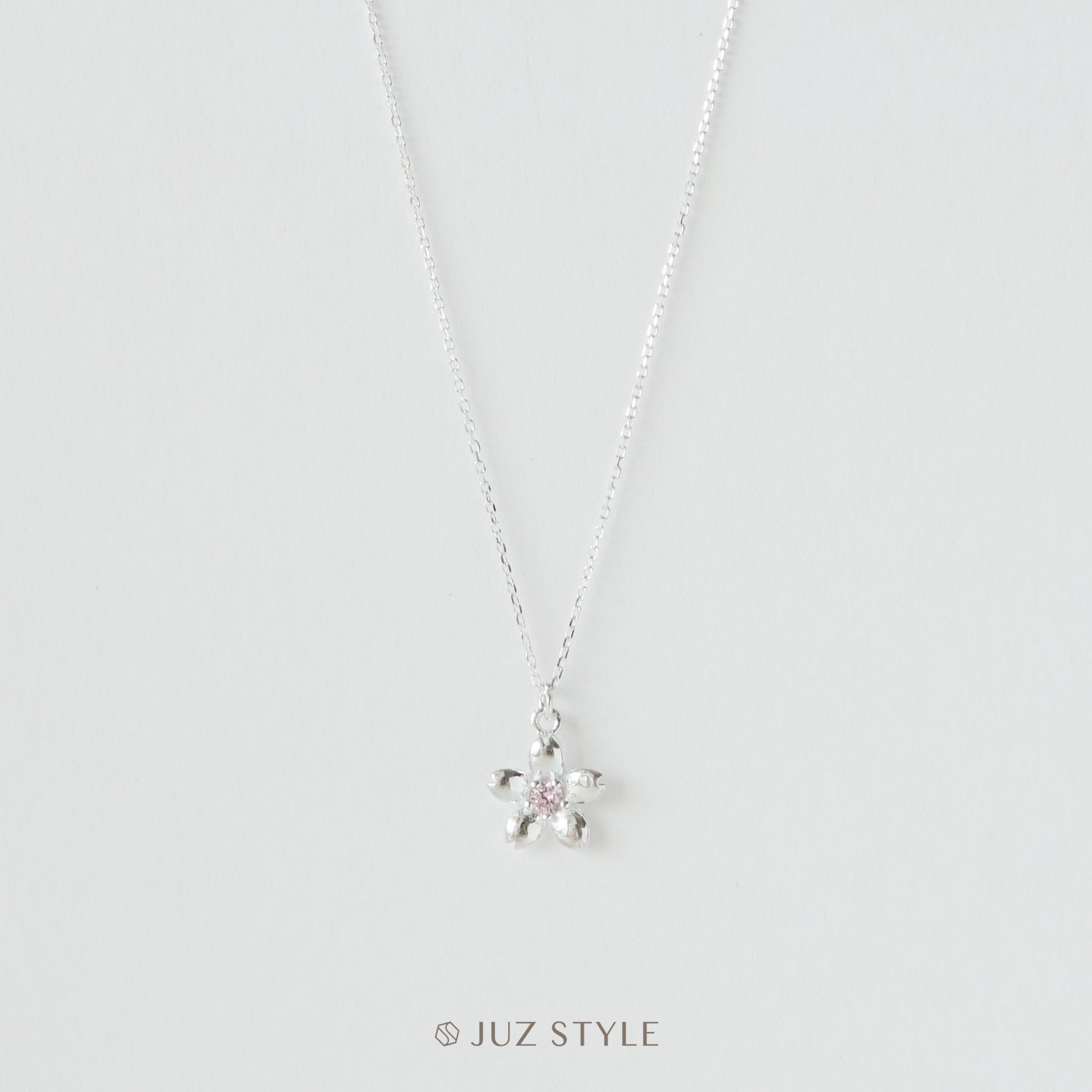  Dây chuyền bạc Sakura Cz 