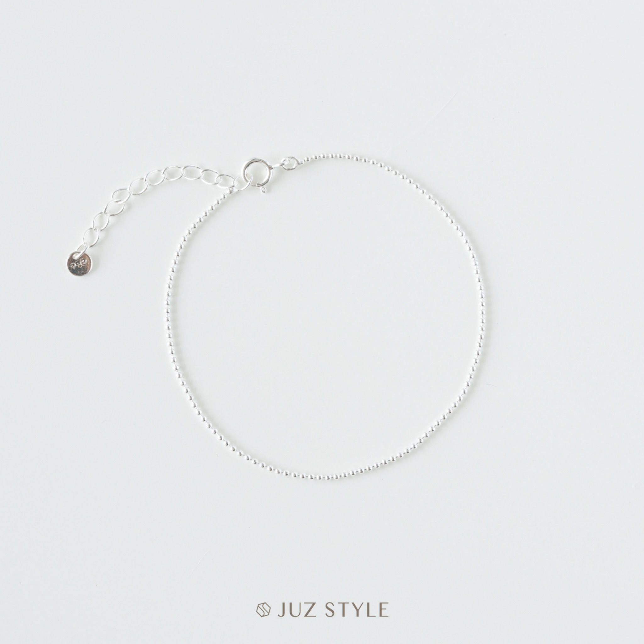  Lắc tay bạc tiny ball chain 