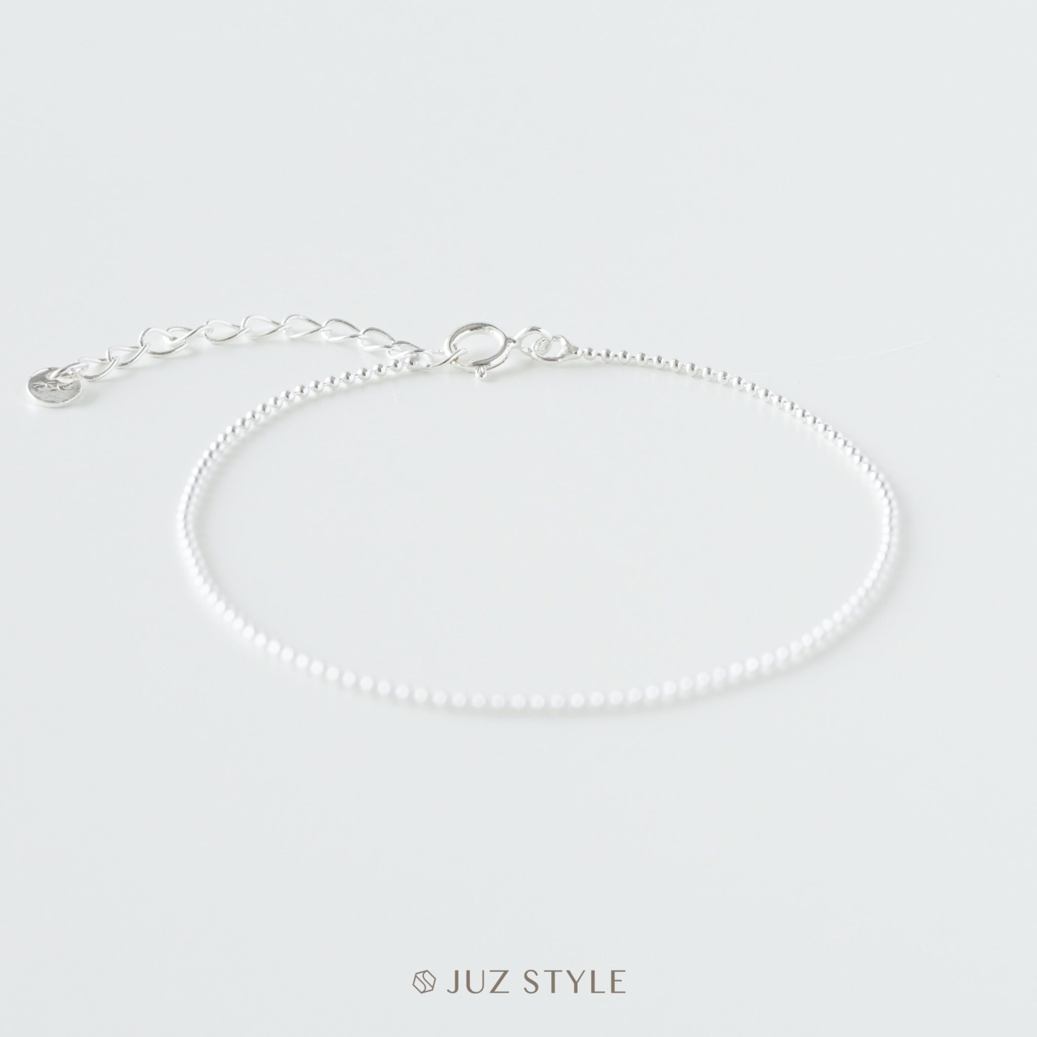  Lắc tay bạc tiny ball chain 