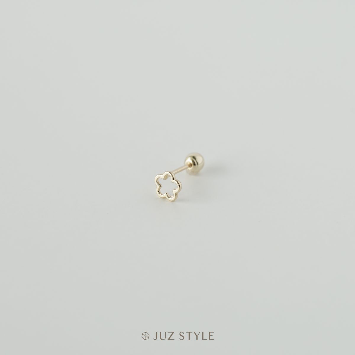 Bông tai vàng 14K Flower ballstud
