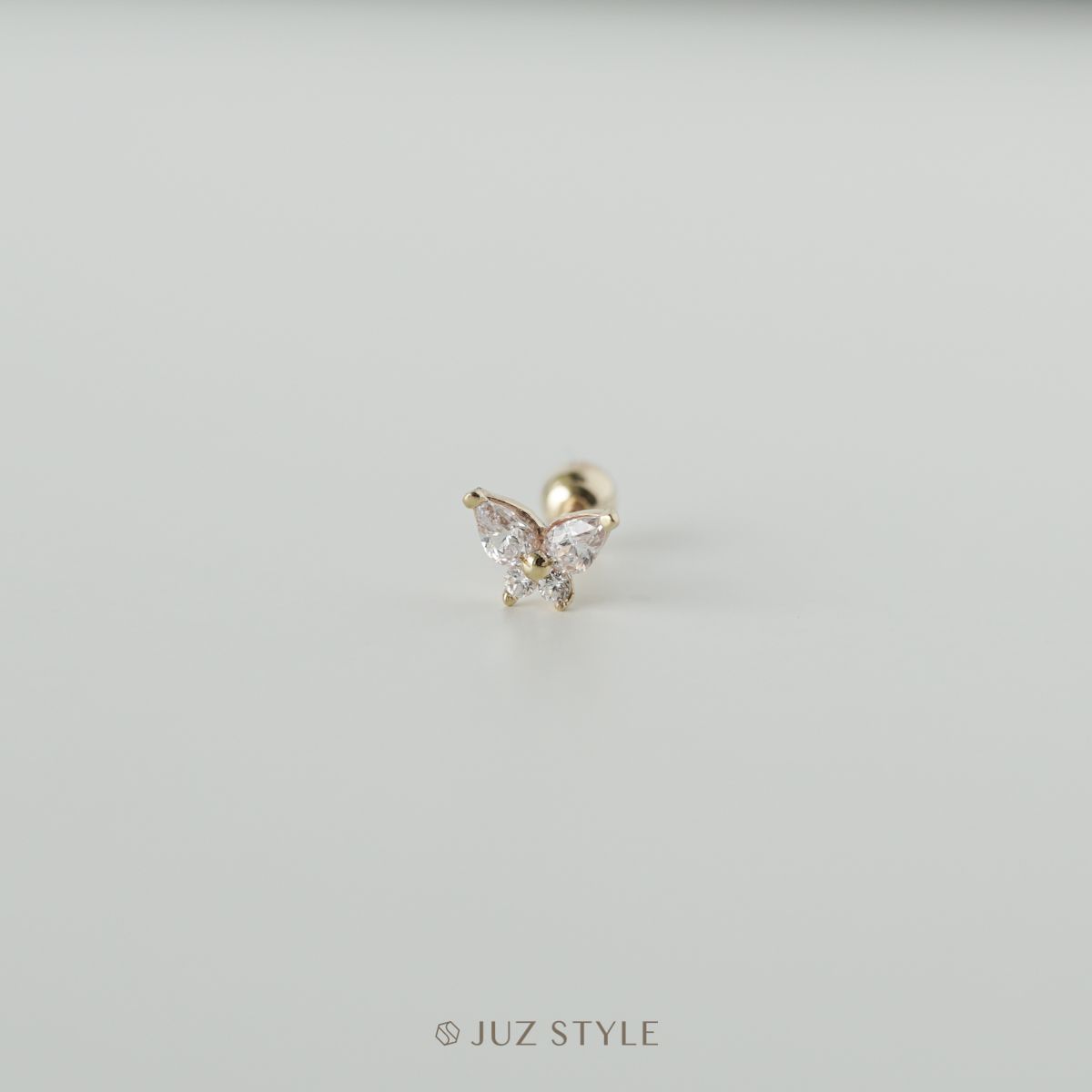 Bông tai vàng 14K Butterfly ballstud