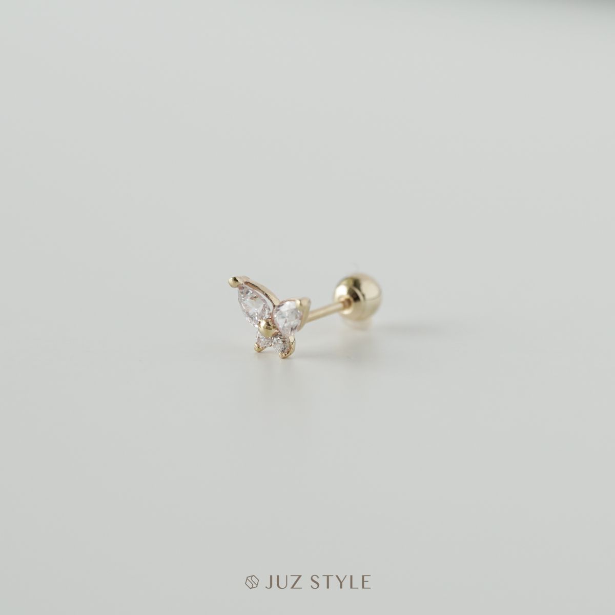 Bông tai vàng 14K Butterfly ballstud