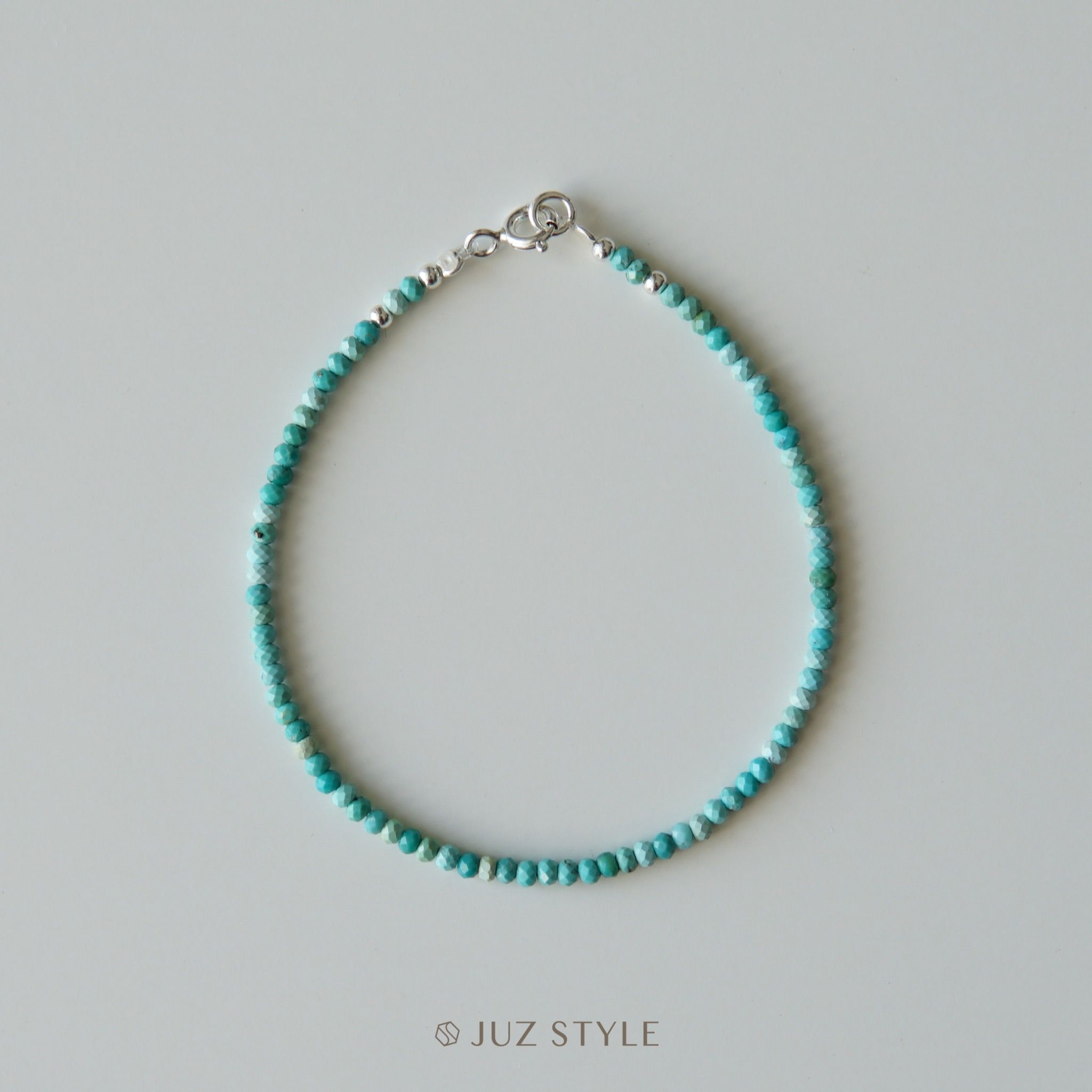 Vòng tay đá Turquoise Arizona 2.3mm