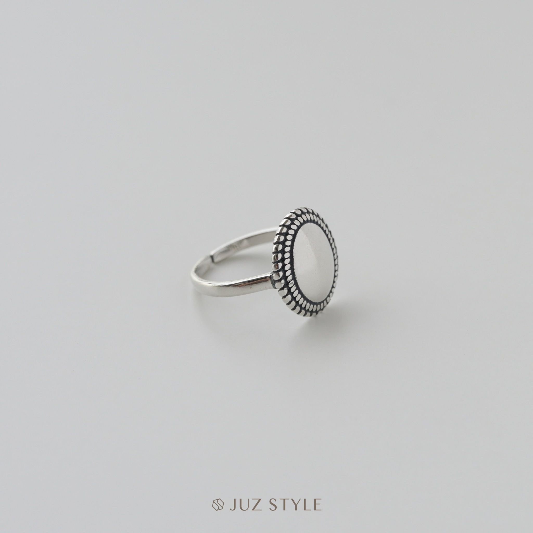 Nhẫn bạc Vintage Oval