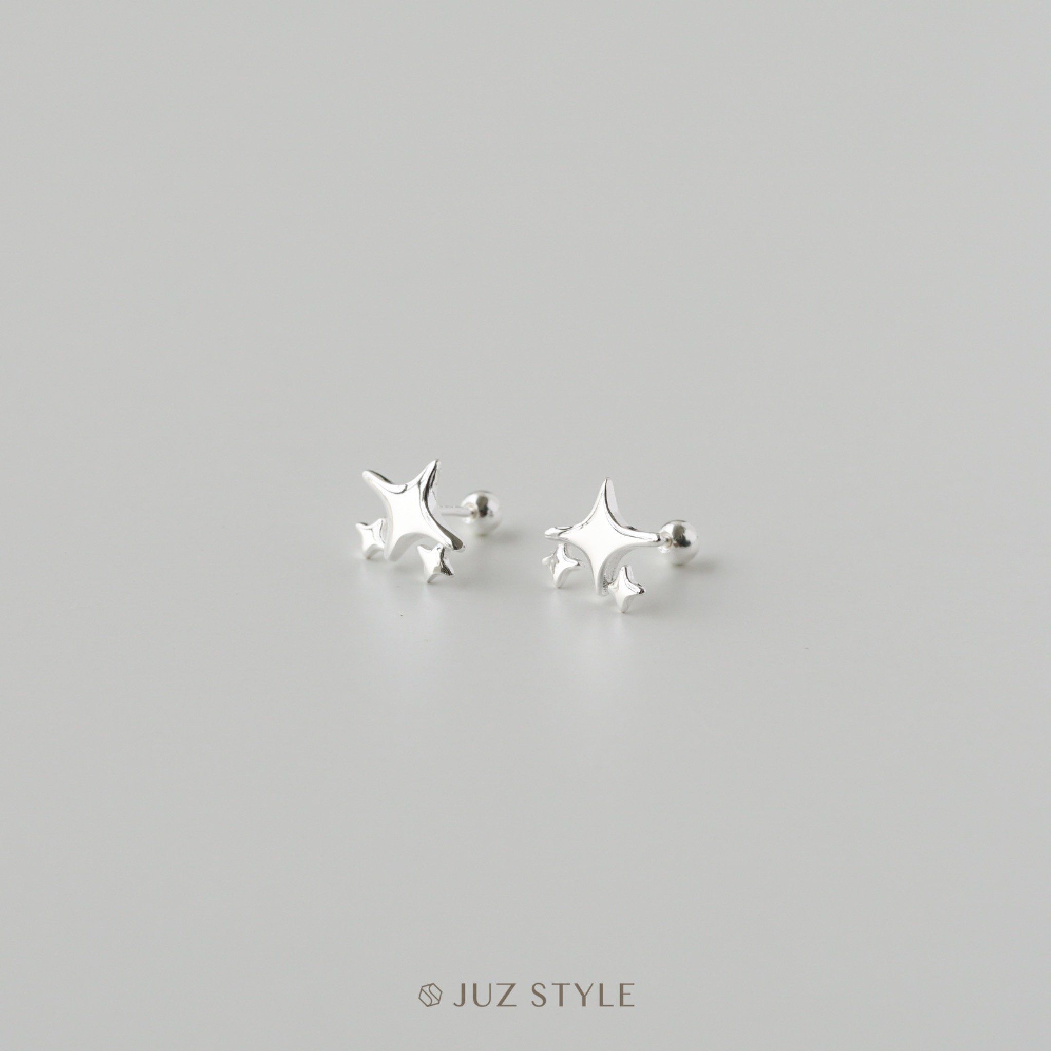 Bông tai bạc Twinkle ballstuds