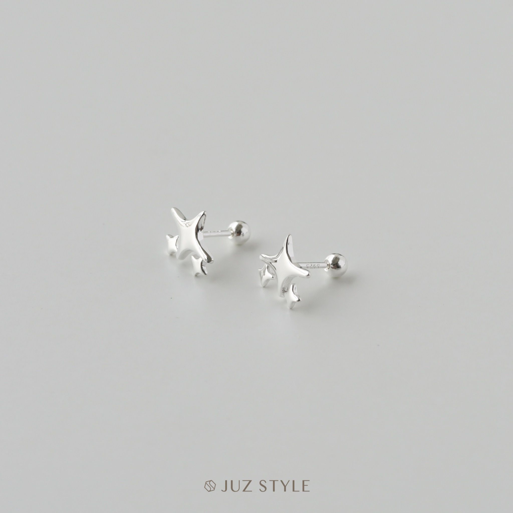 Bông tai bạc Twinkle ballstuds