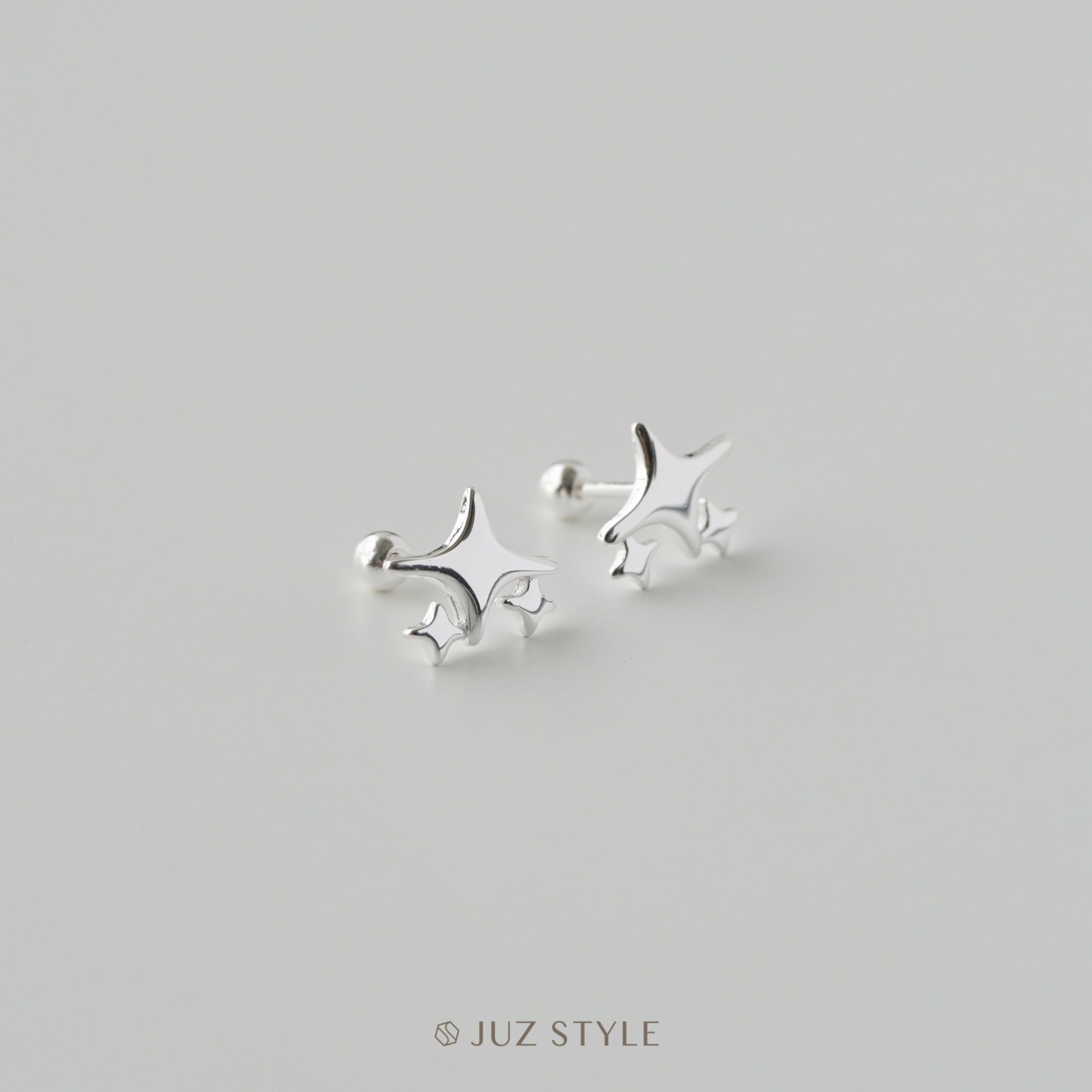 Bông tai bạc Twinkle ballstuds