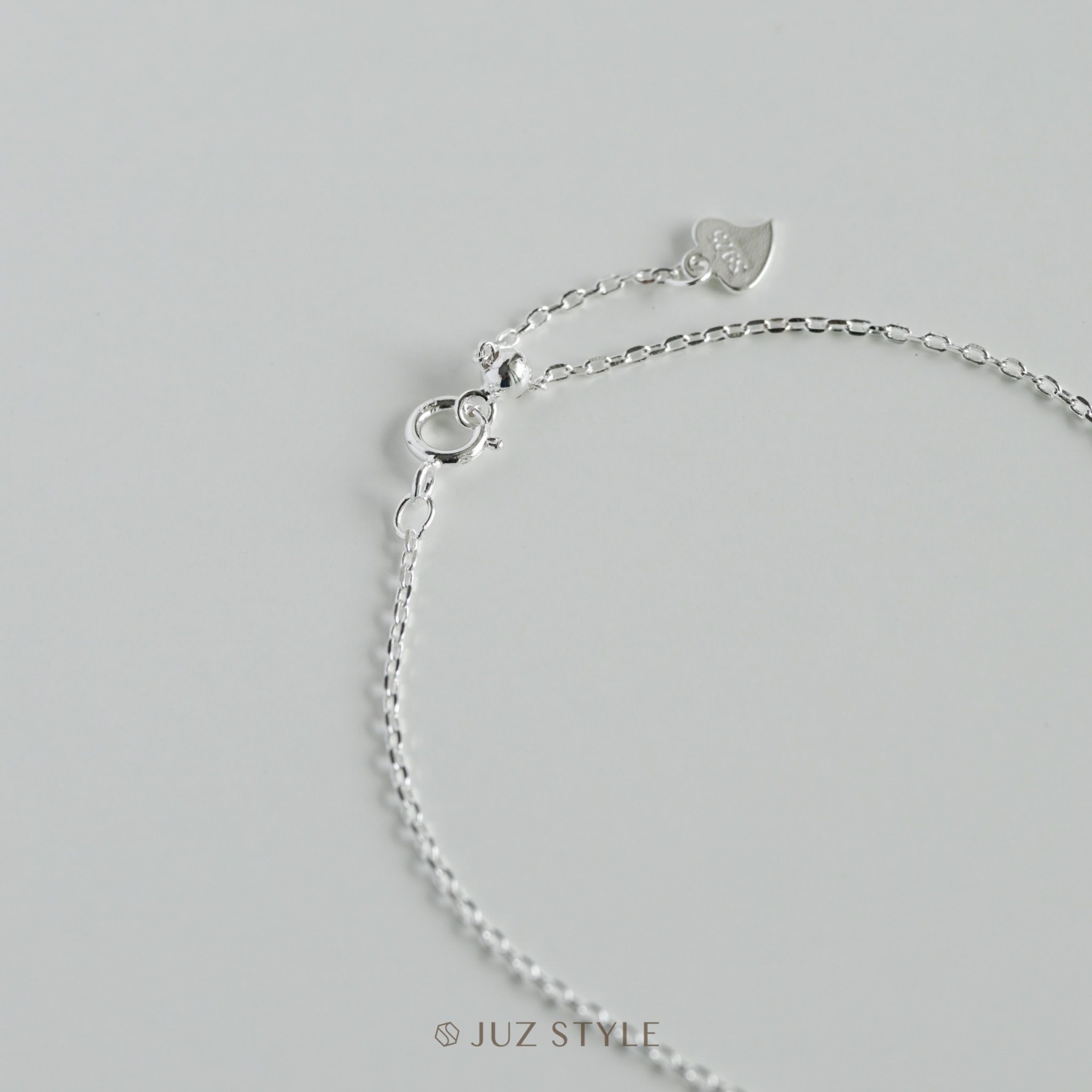 Lắc tay bạc Cz Leaves